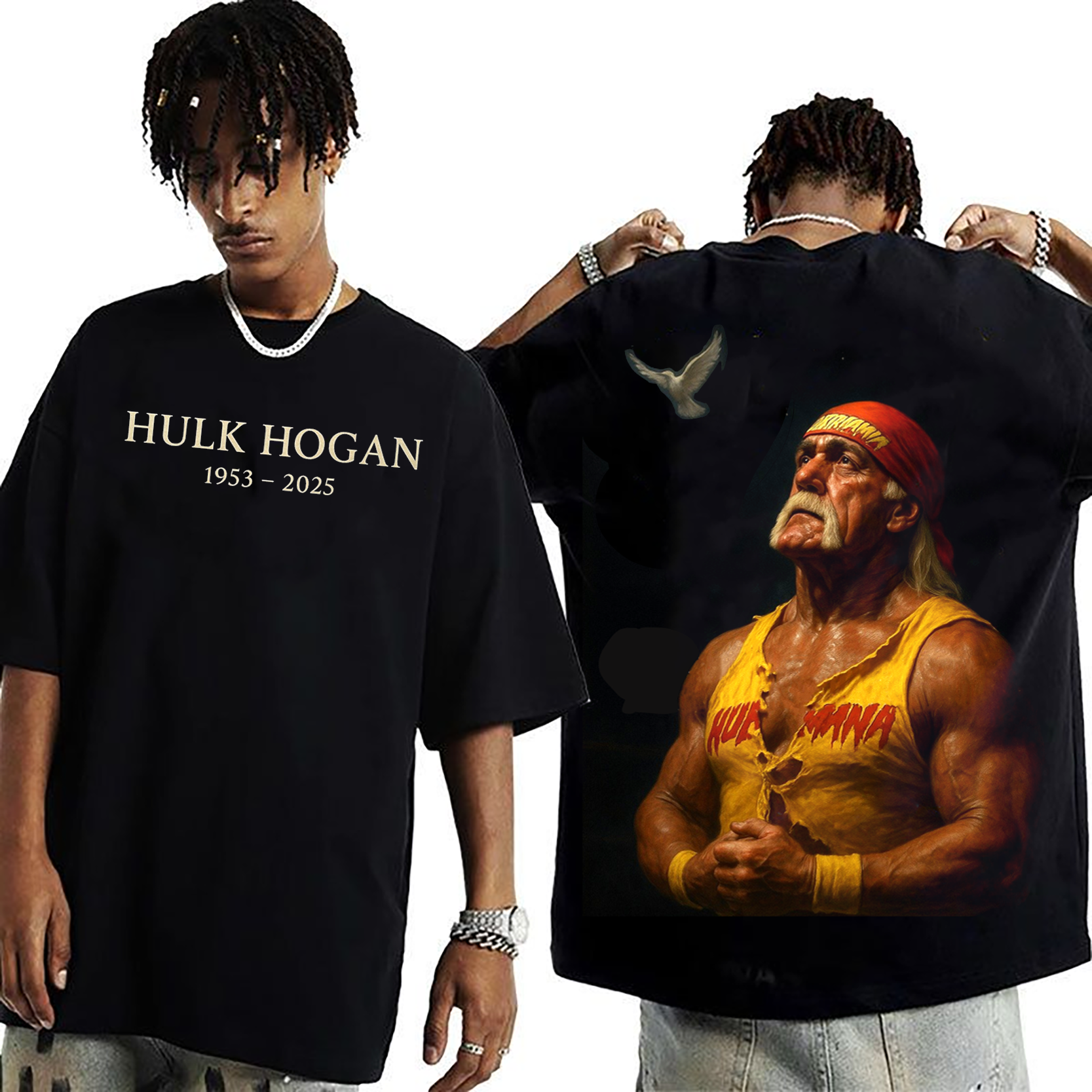 RIP Hulk Hogan Unisex Washed T-Shirt