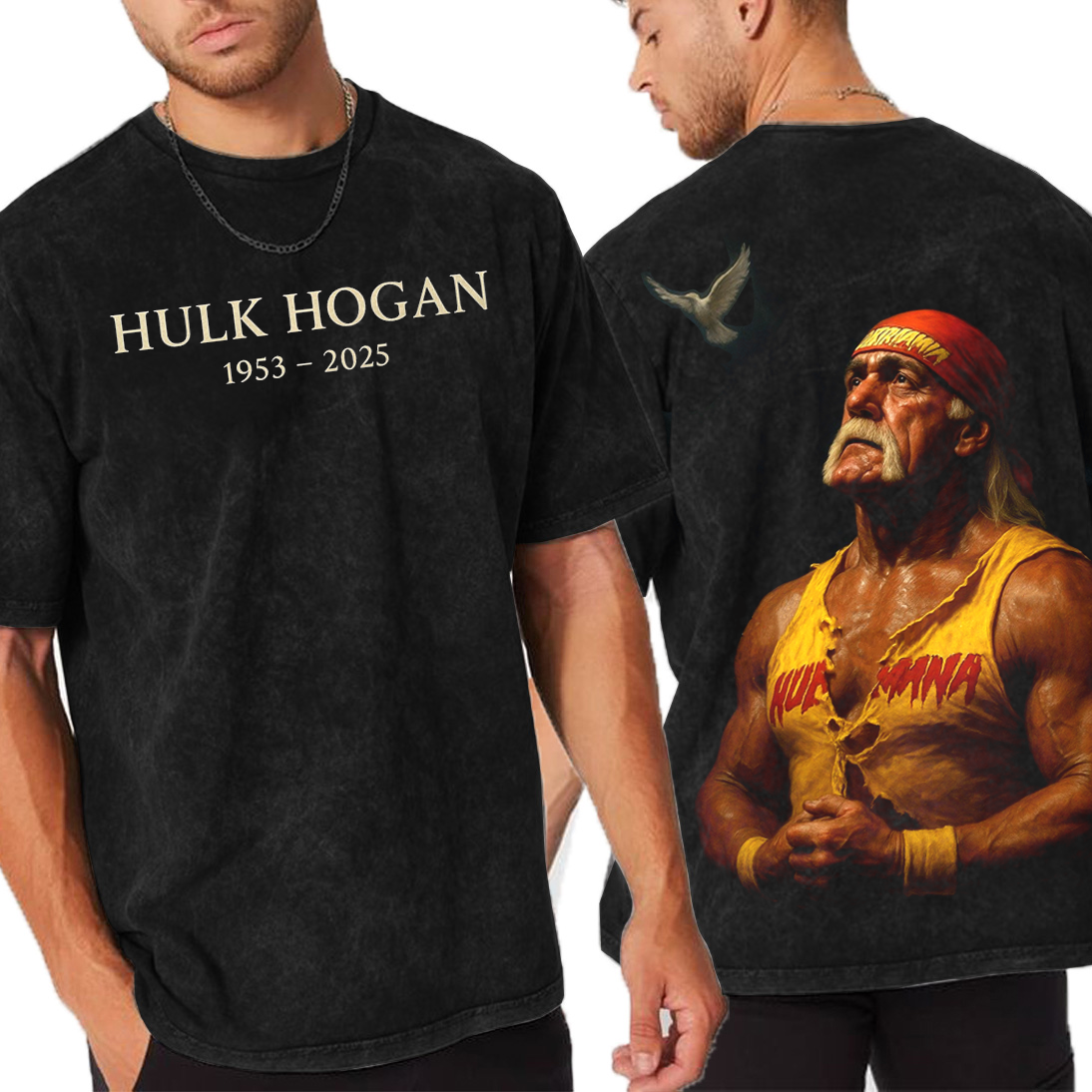 RIP Hulk Hogan Unisex Washed T-Shirt
