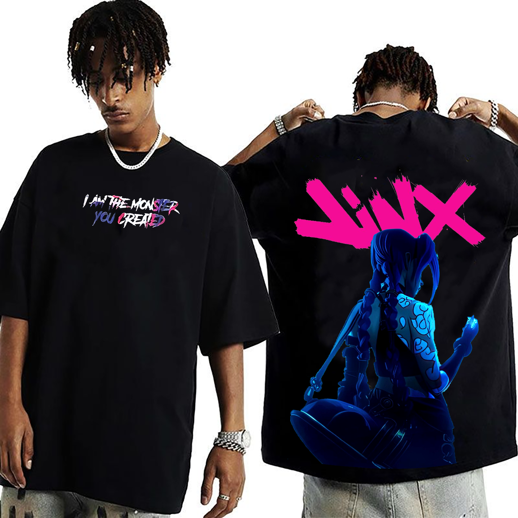 Jinx  I am the monster you created! Unisex Washed T-Shirt