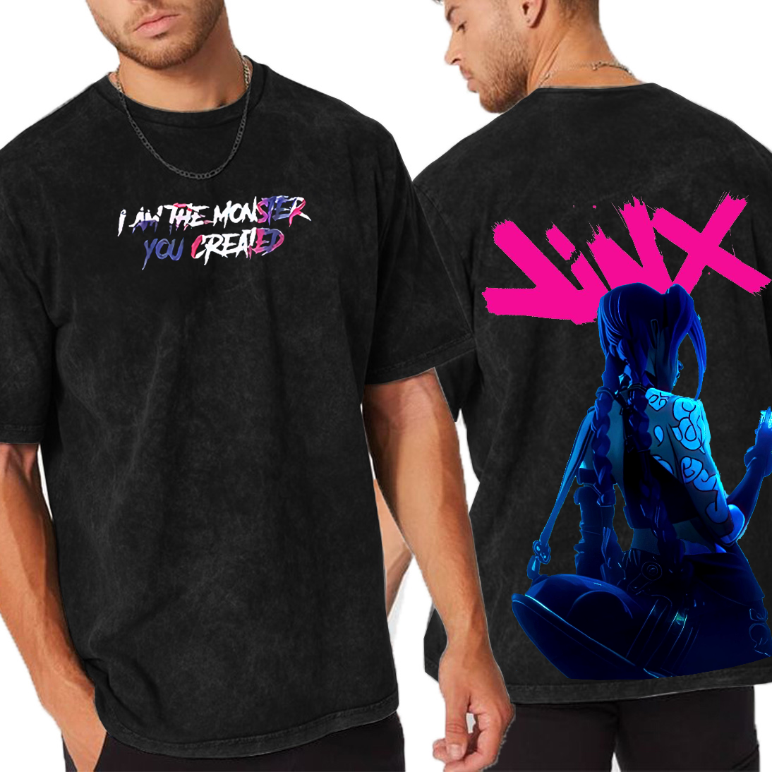 Jinx  I am the monster you created! Unisex Washed T-Shirt