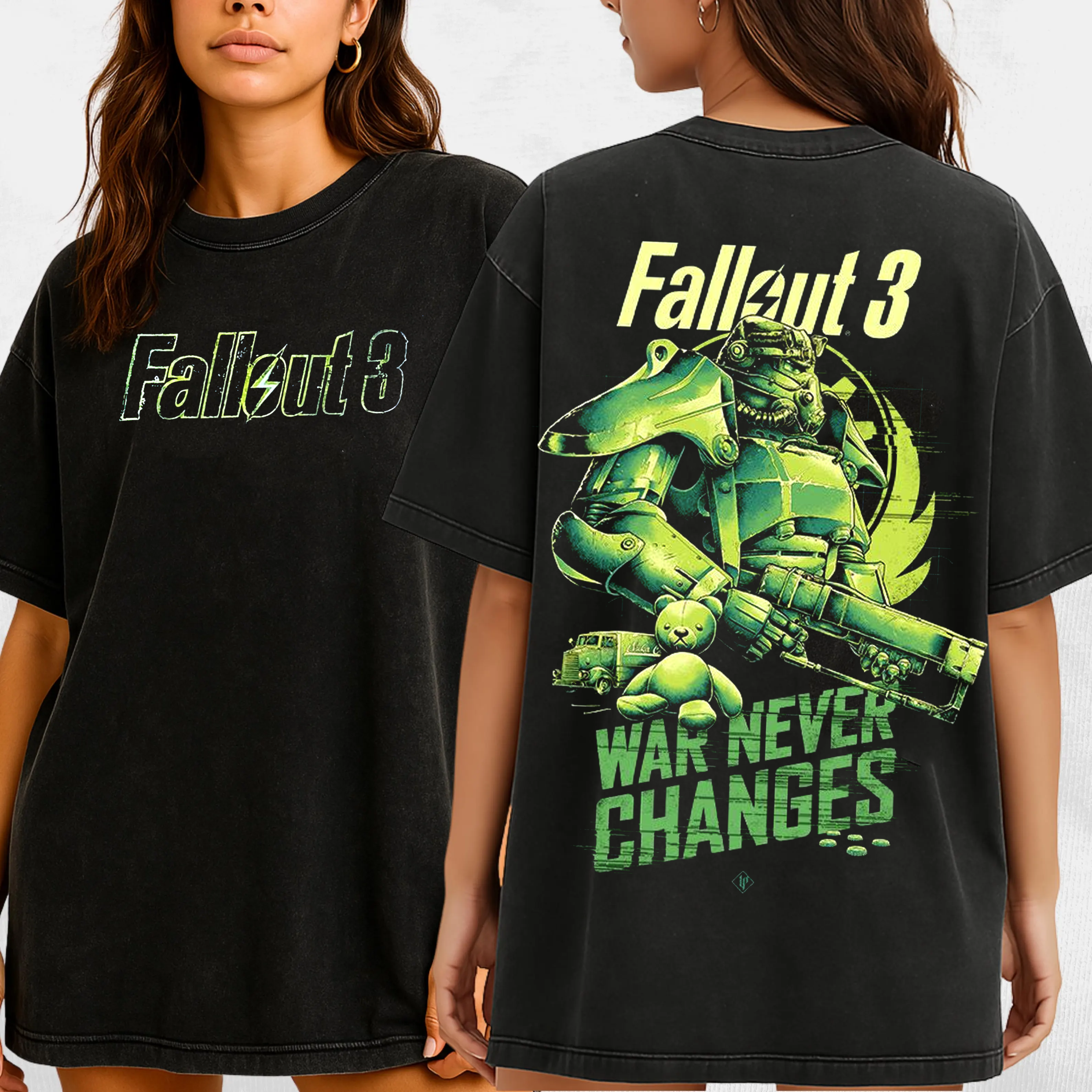 Fallout 3 War Never Changes Unisex Washed T-Shirt