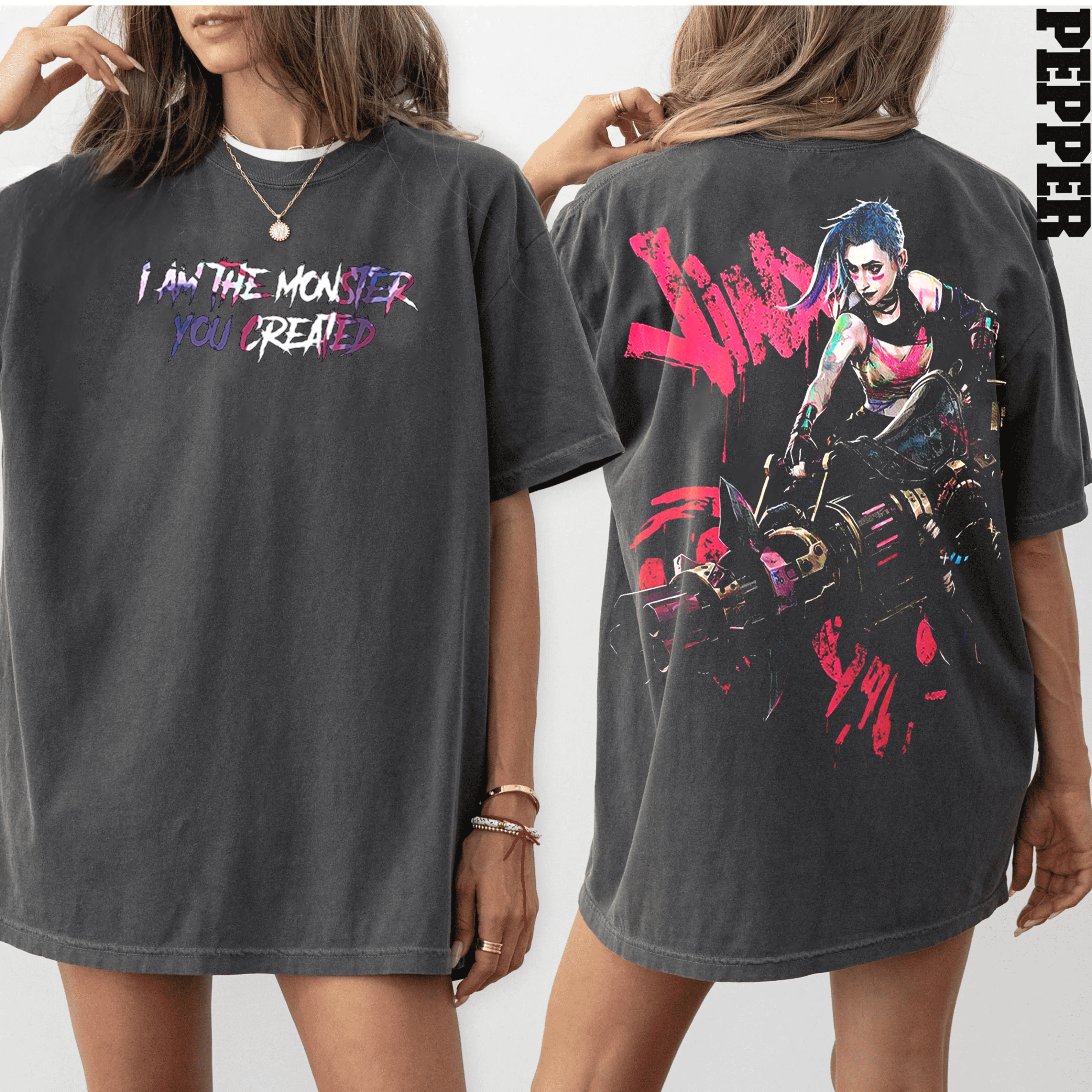 Jinx The monster you created  Unisex Washed T-Shirt