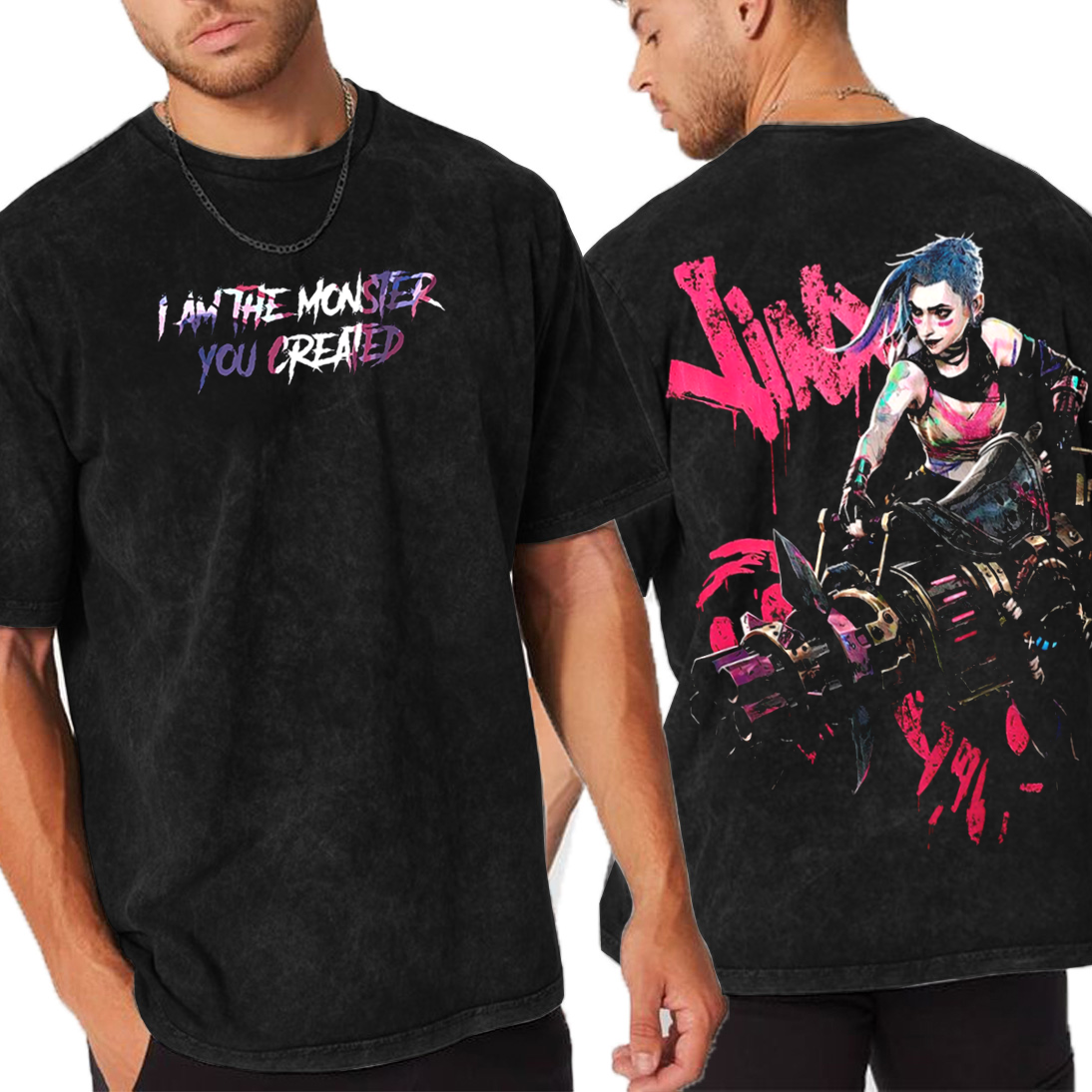 Jinx The monster you created  Unisex Washed T-Shirt