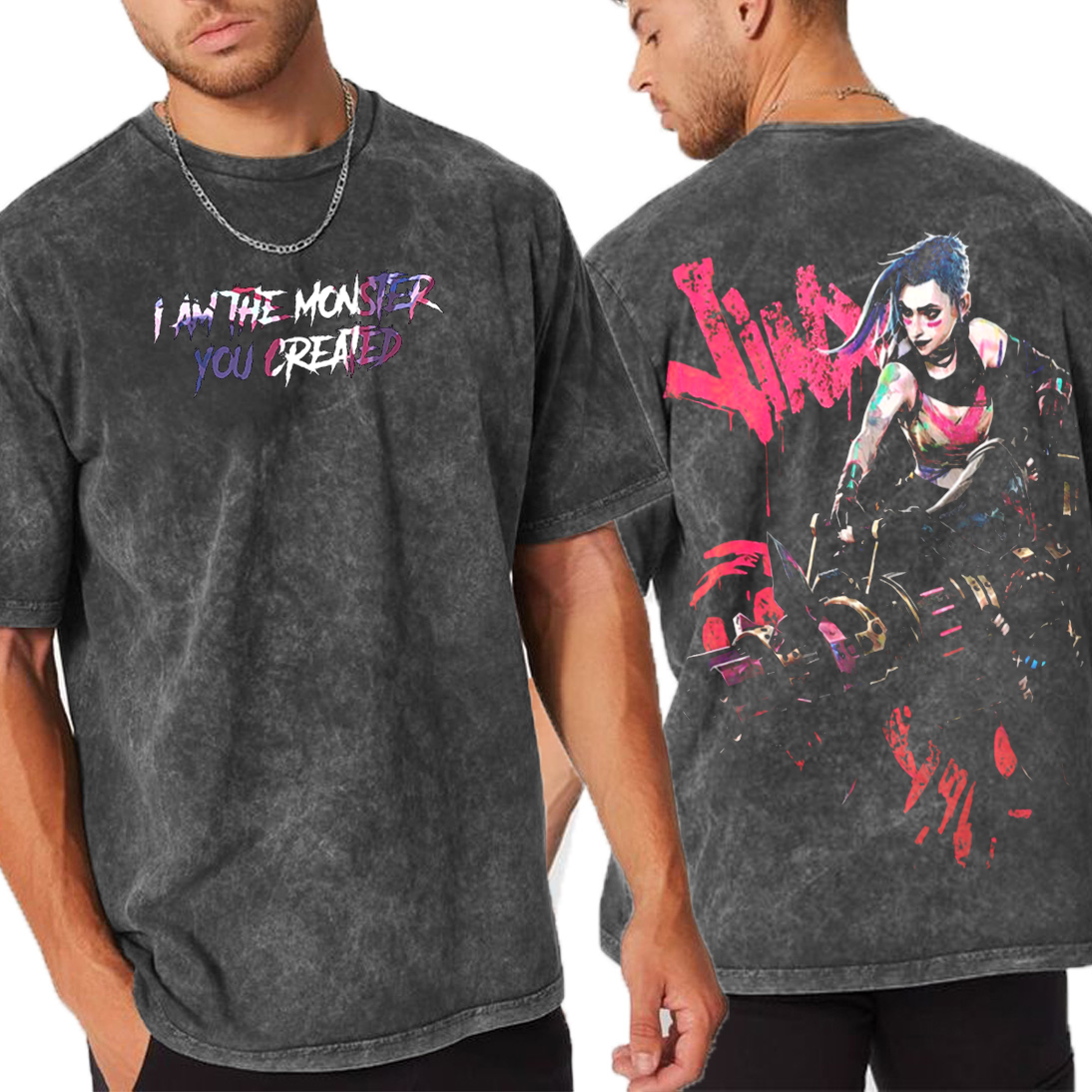 Jinx The monster you created  Unisex Washed T-Shirt