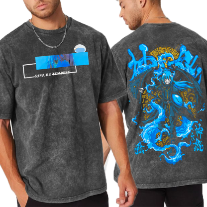 Rimuru Tempest Anime Unisex Washed T-Shirt