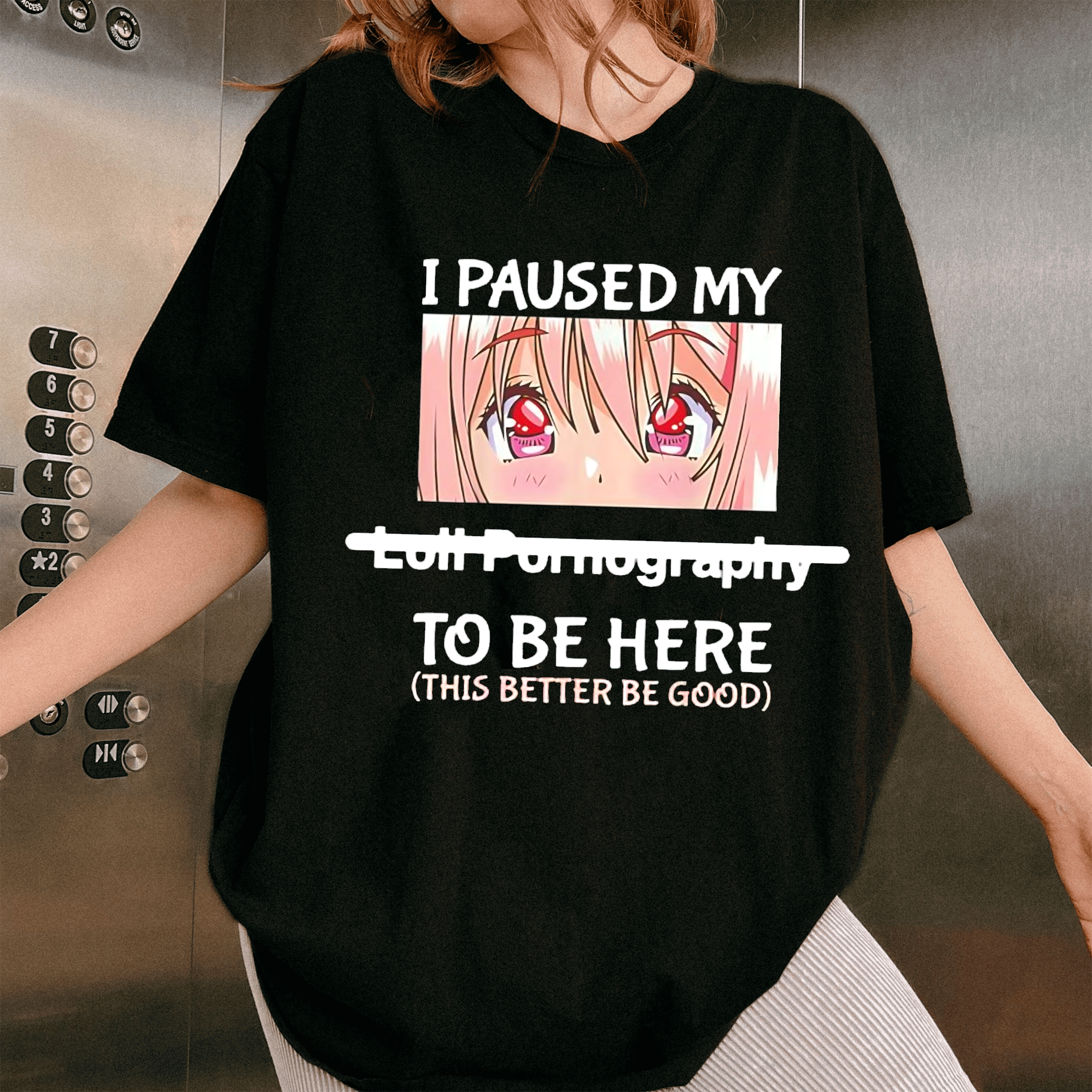I paused my loli pornography to be here,Cute Gamer Kawaii Girl Unisex T-shirt/Crewneck/Hoodie