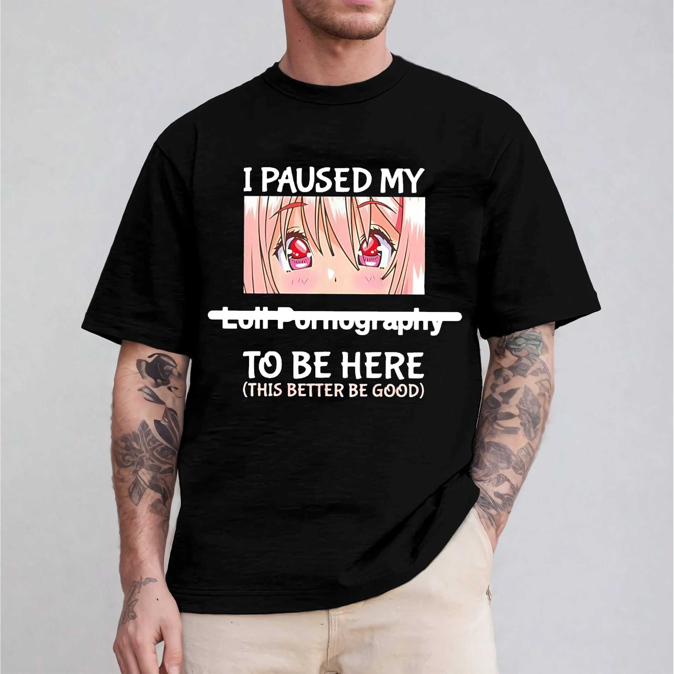 I paused my loli pornography to be here,Cute Gamer Kawaii Girl Unisex T-shirt/Crewneck/Hoodie