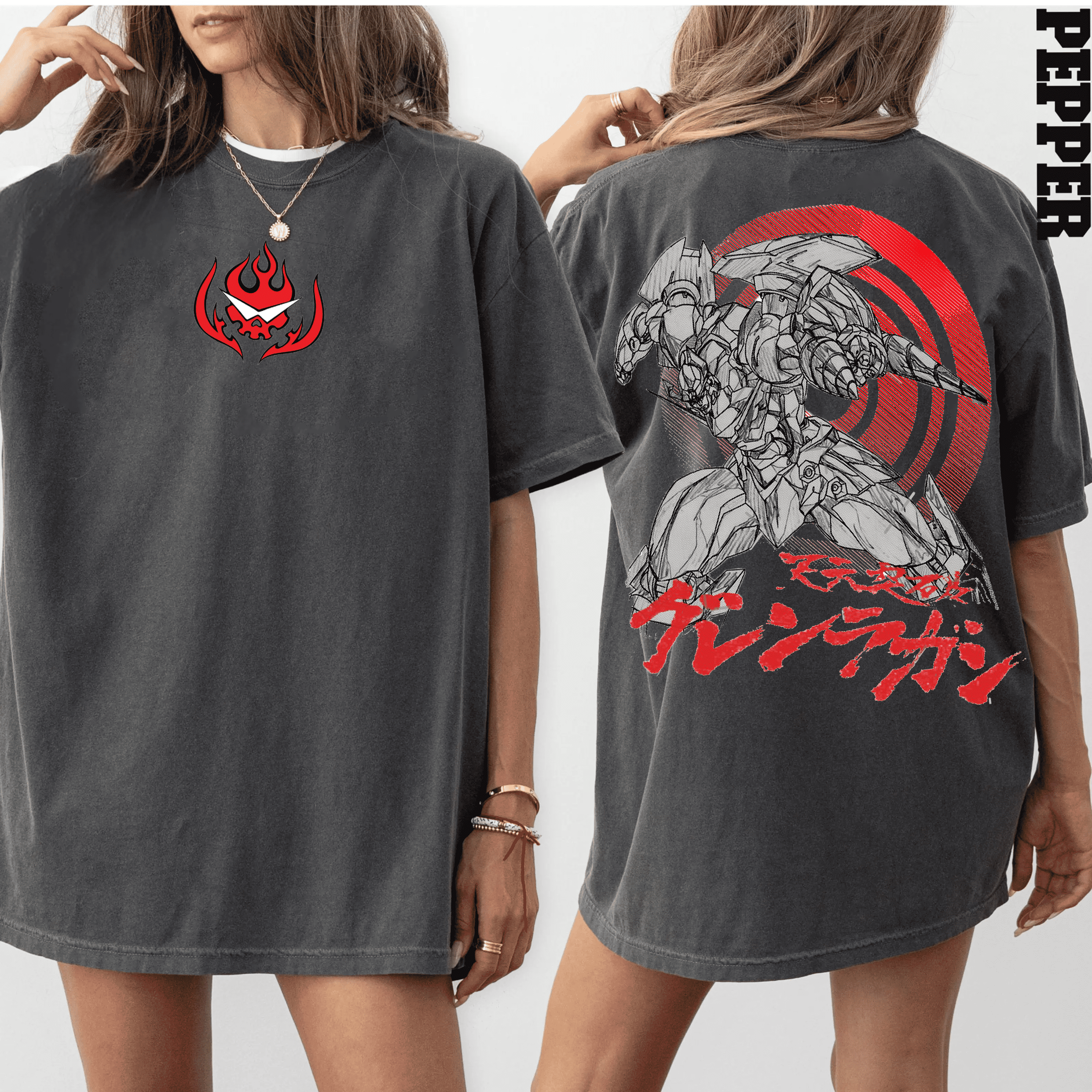 Vintage Gurren Lagann Unisex Washed T-Shirt