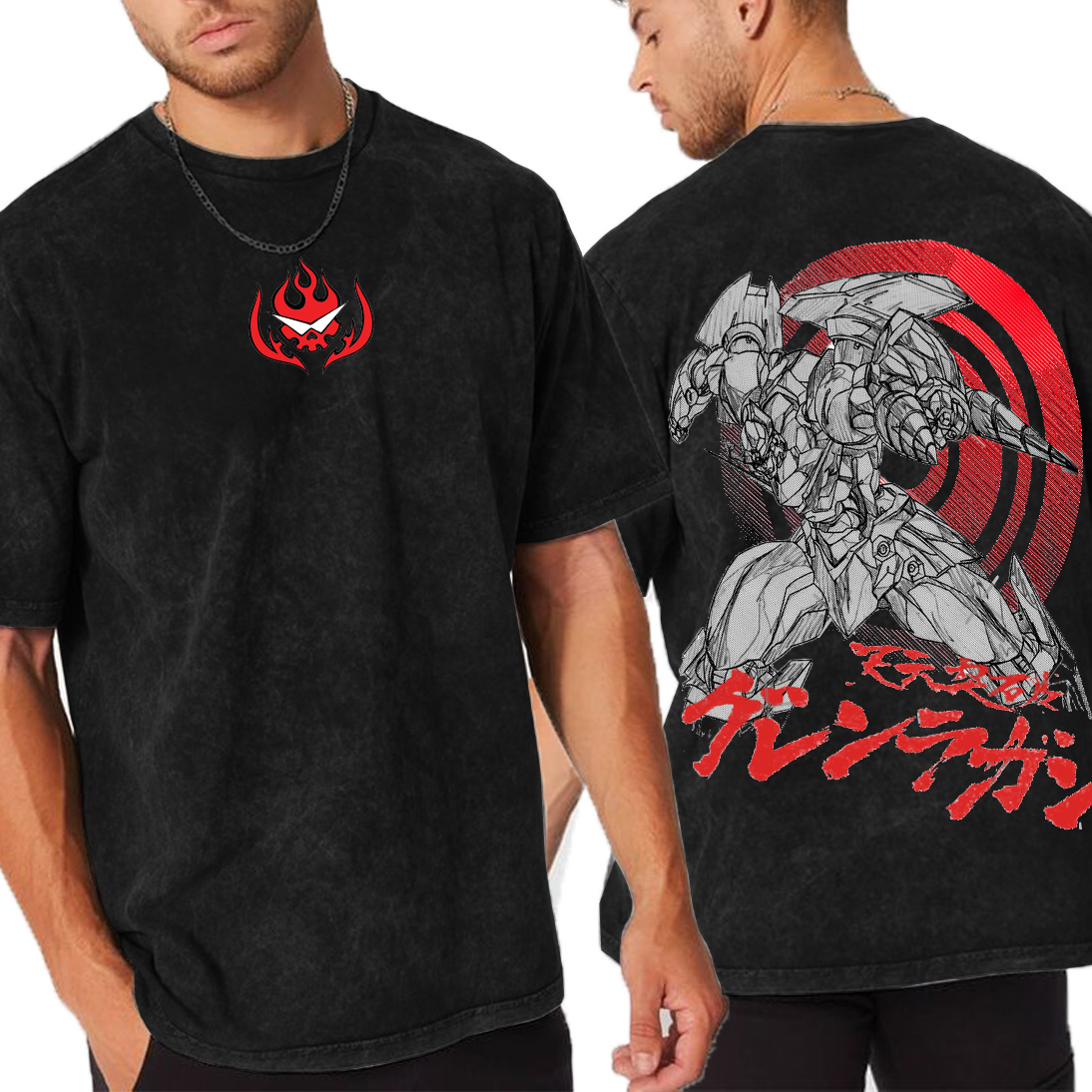 Vintage Gurren Lagann Unisex Washed T-Shirt