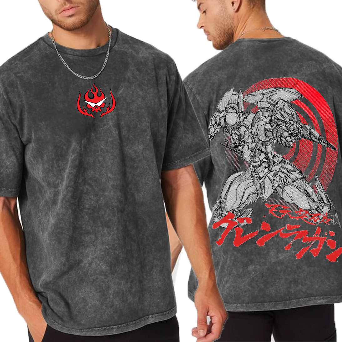 Vintage Gurren Lagann Unisex Washed T-Shirt