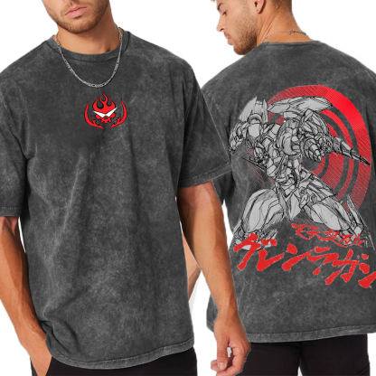 Vintage Gurren Lagann Unisex Washed T-Shirt