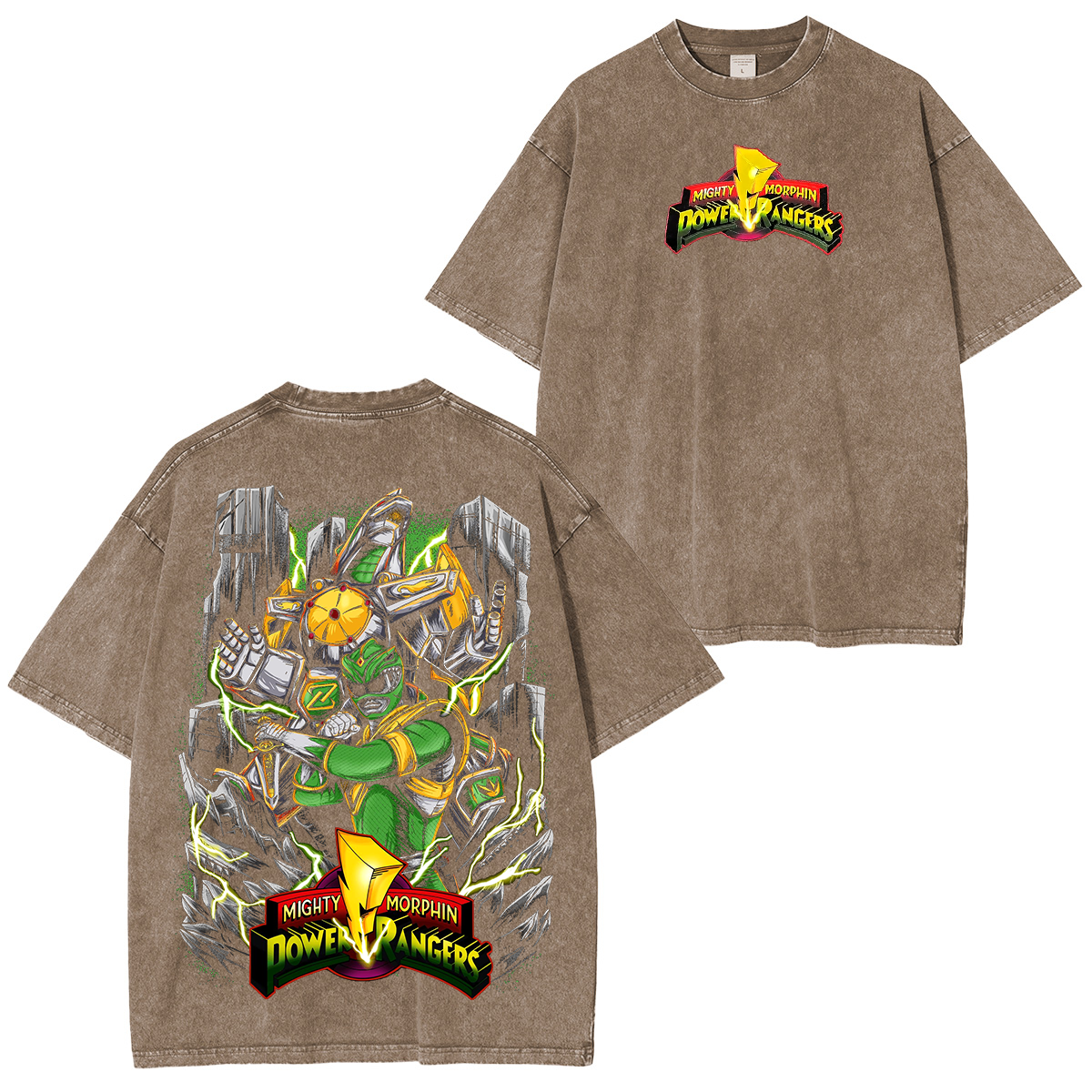 vintage Green Ranger  Unisex Washed T-Shirt