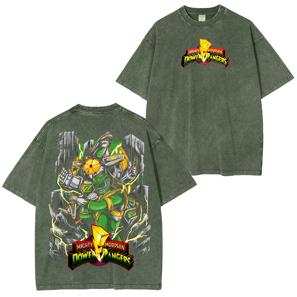 vintage Green Ranger  Unisex Washed T-Shirt