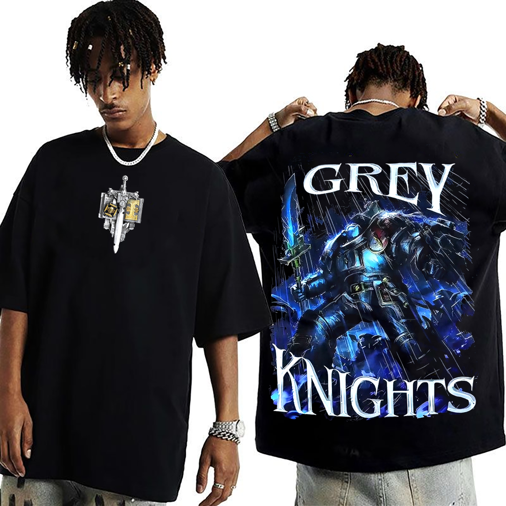 Warhammer 40K Grey Knights  Unisex Washed T-Shirt