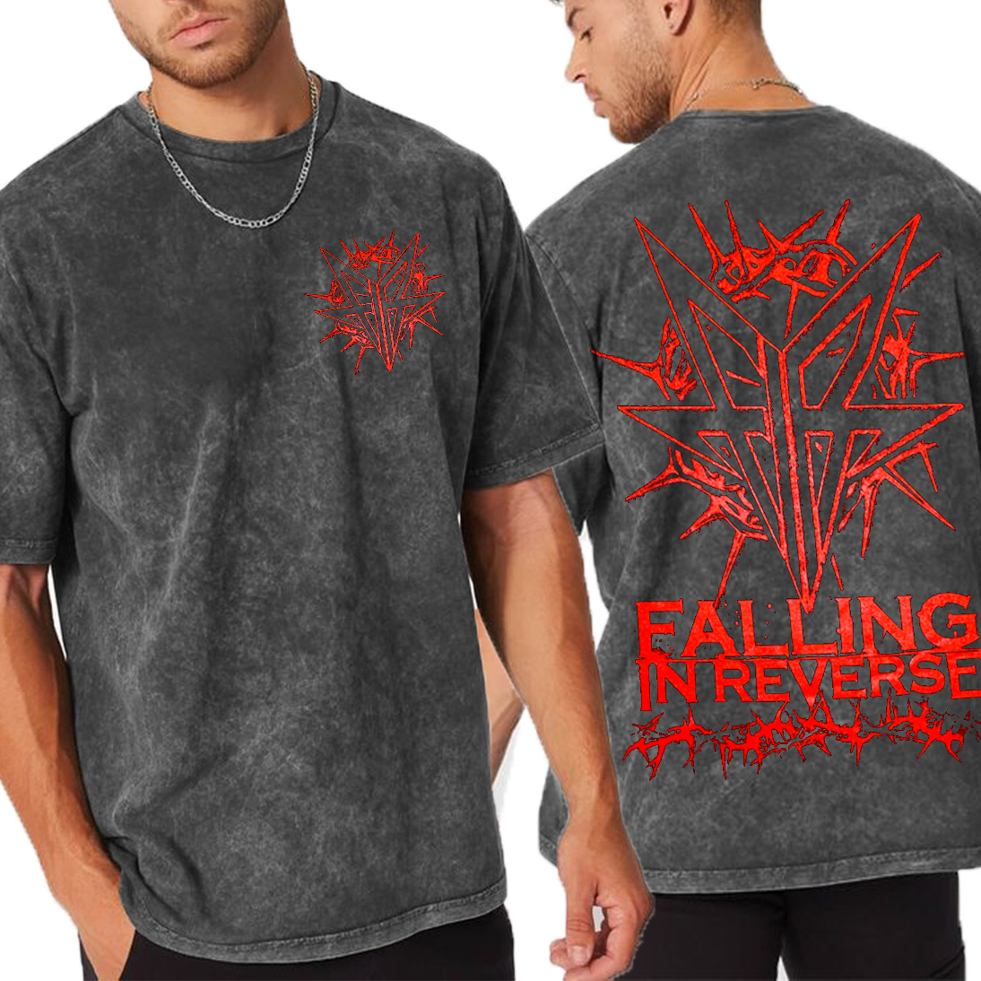 Falling In Reverse Heavy Metal Band  Unisex Washed T-Shirt
