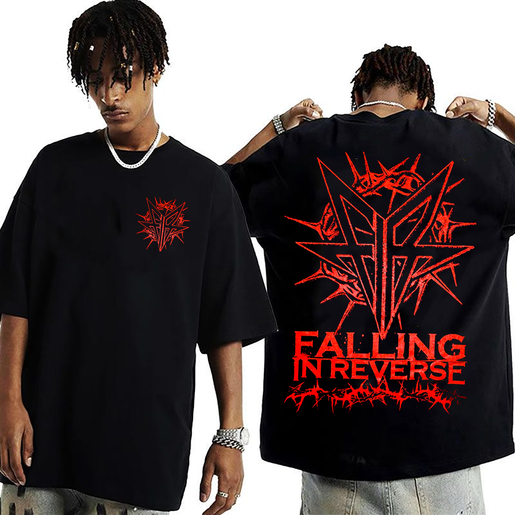 Falling In Reverse Heavy Metal Band  Unisex Washed T-Shirt