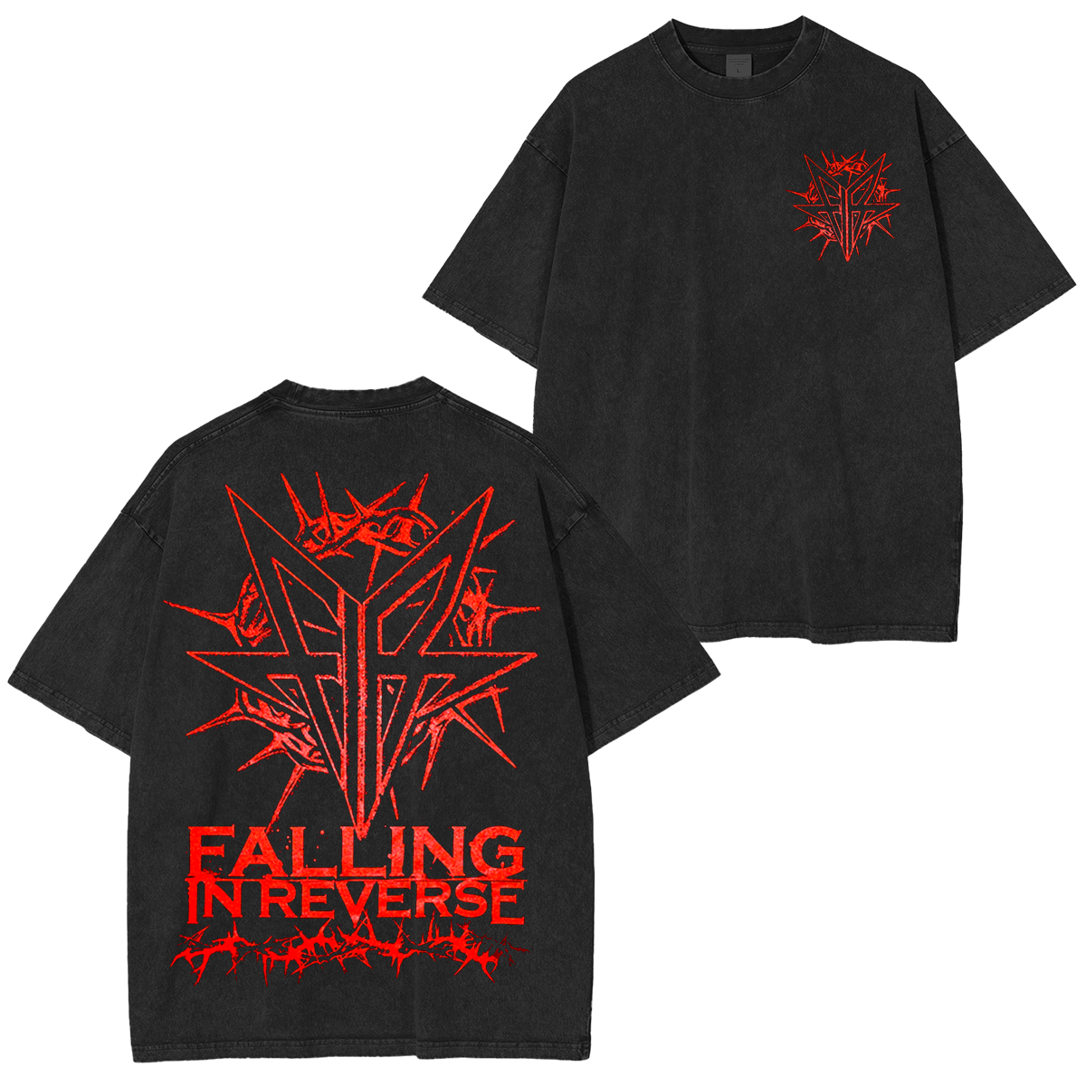 Falling In Reverse Heavy Metal Band  Unisex Washed T-Shirt