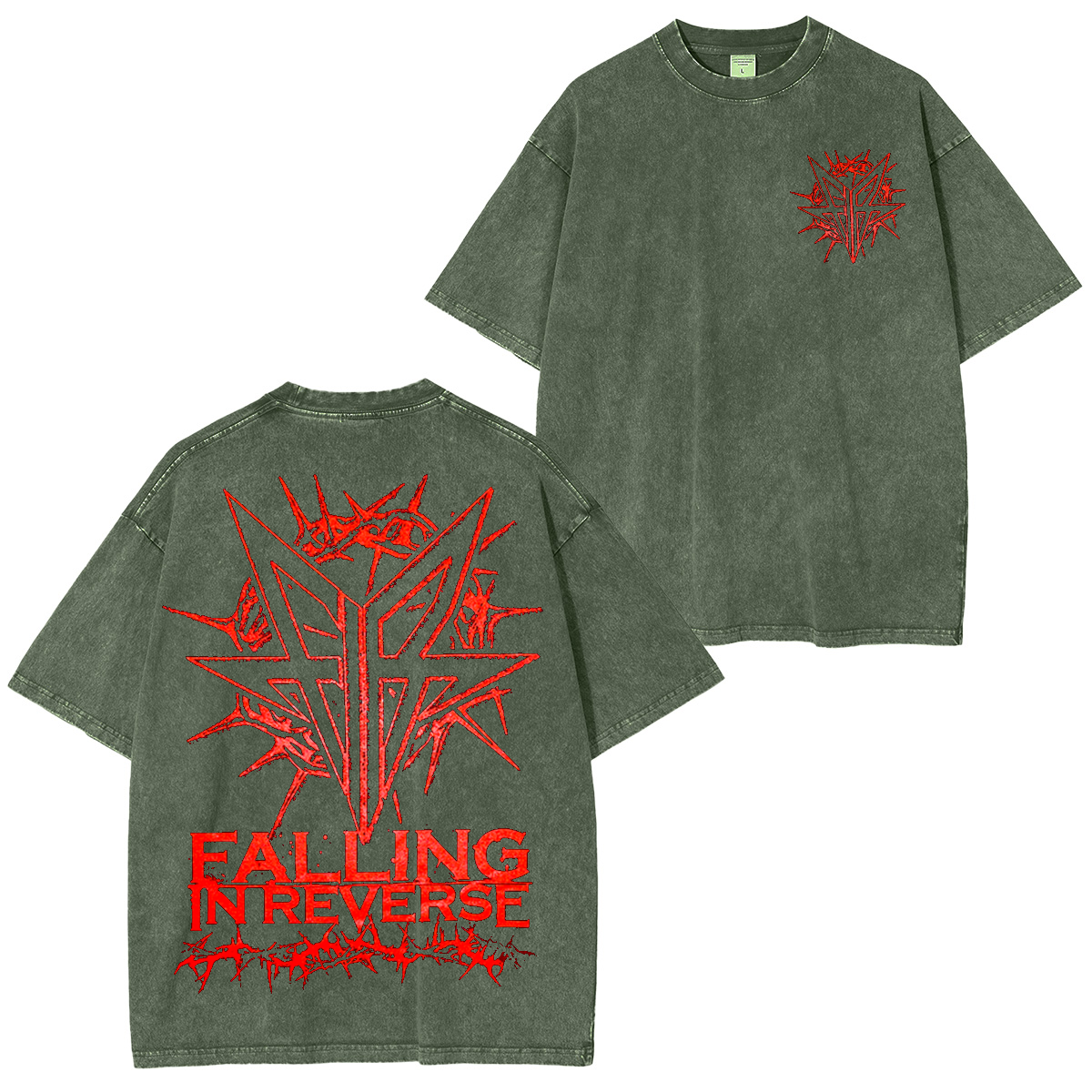 Falling In Reverse Heavy Metal Band  Unisex Washed T-Shirt