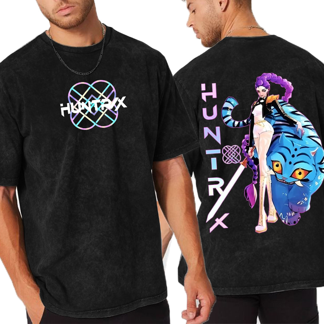 KPOP Demon Hunter  Unisex Washed T-Shirt