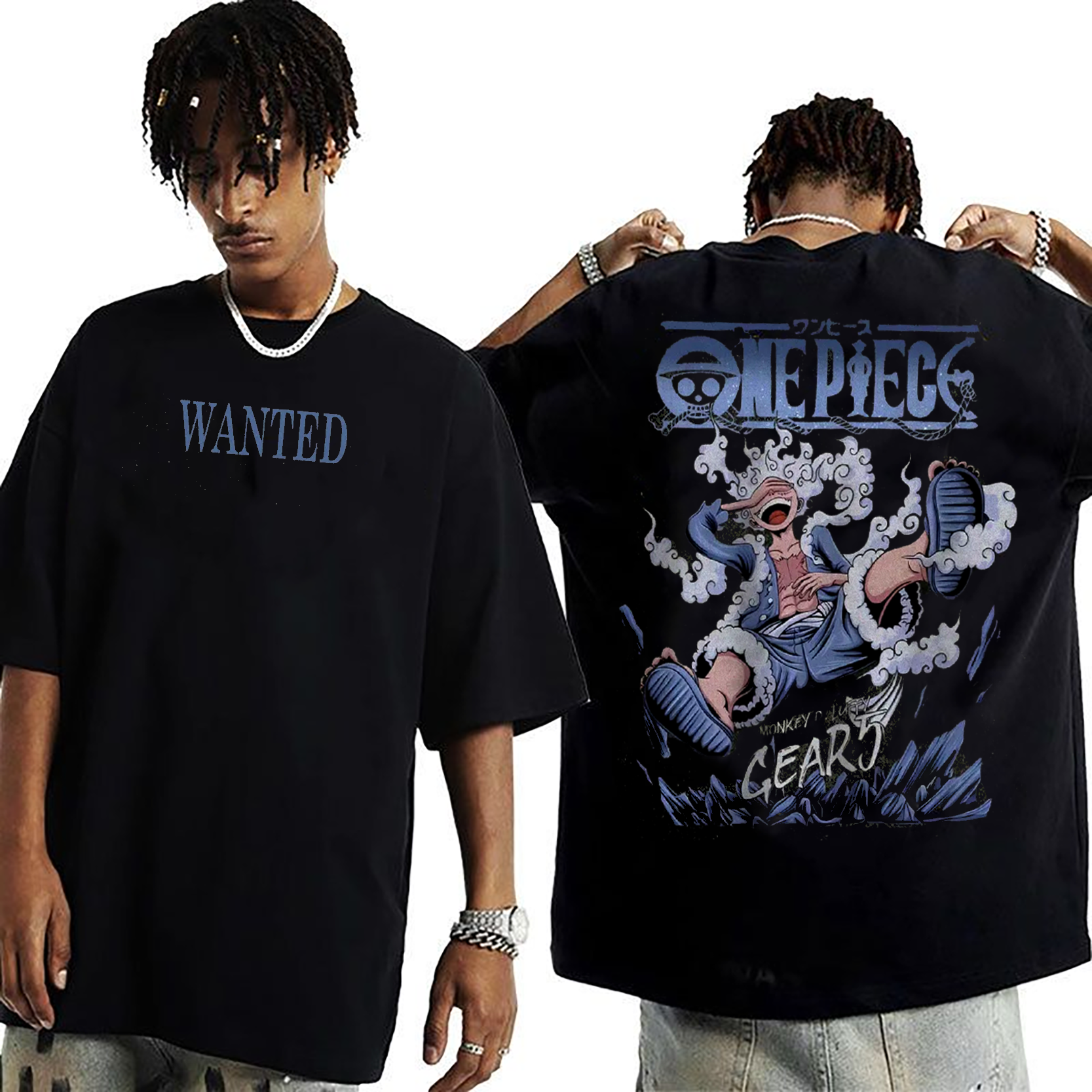 One Piece Vintage Anime Unisex Washed T-Shirt