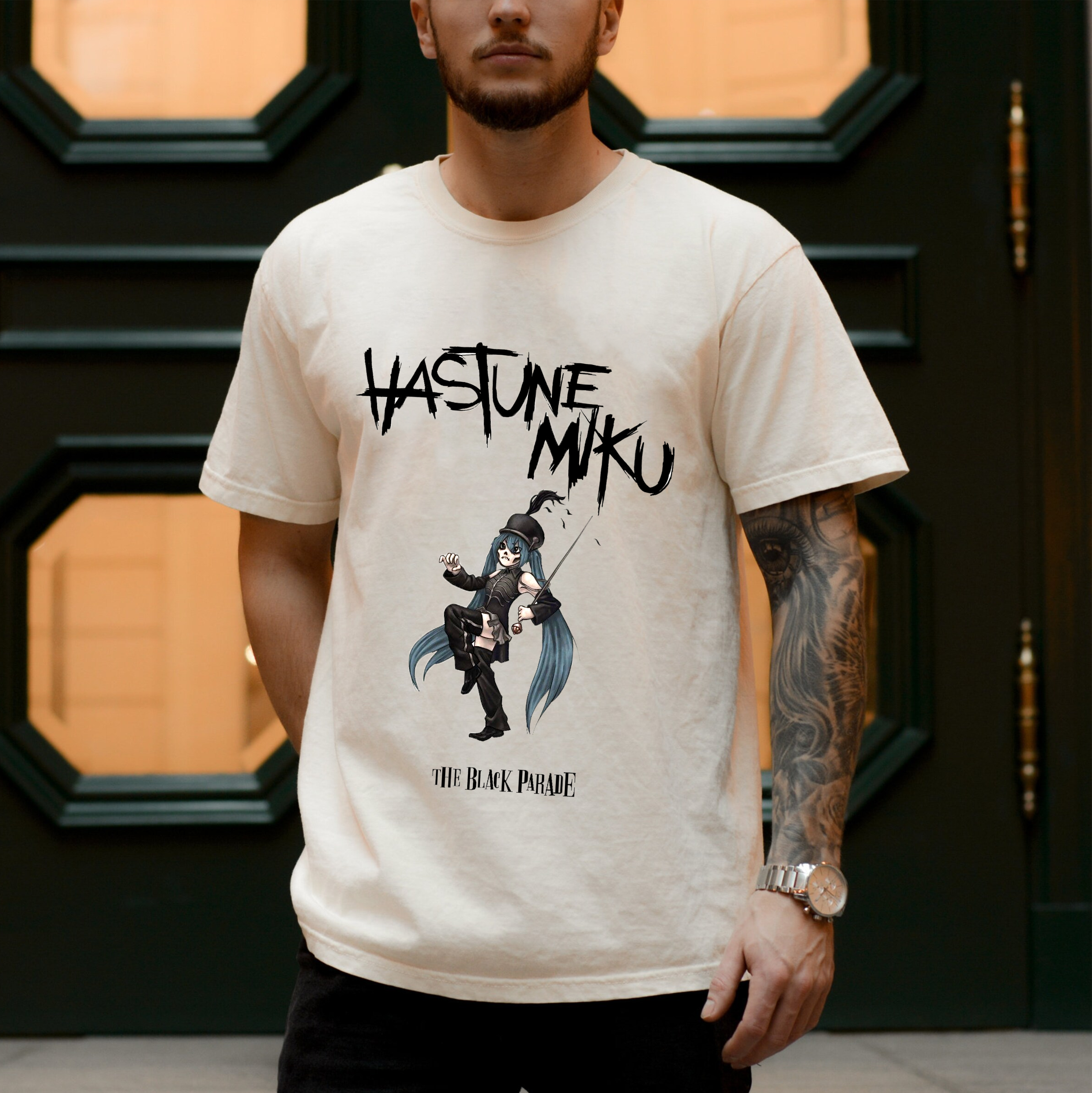 Miku The Black Parade Anime Unisex T-shirt/Crewneck/Hoodie