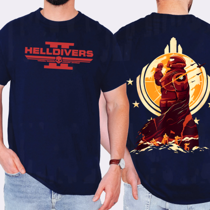 Helldiver 2 Game Unisex Washed T-Shirt