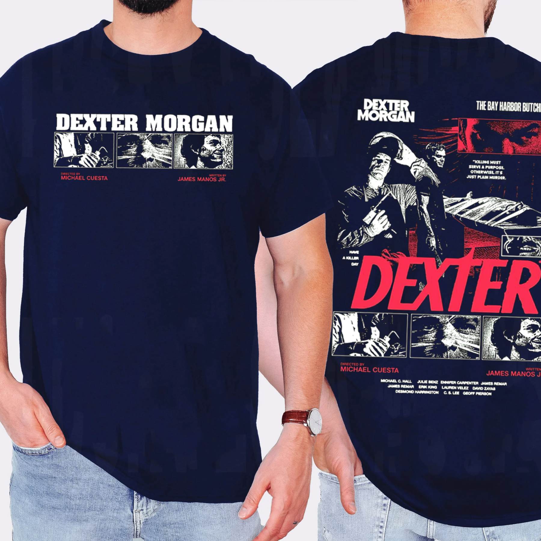 Dexter Morgan Unisex Washed T-Shirt