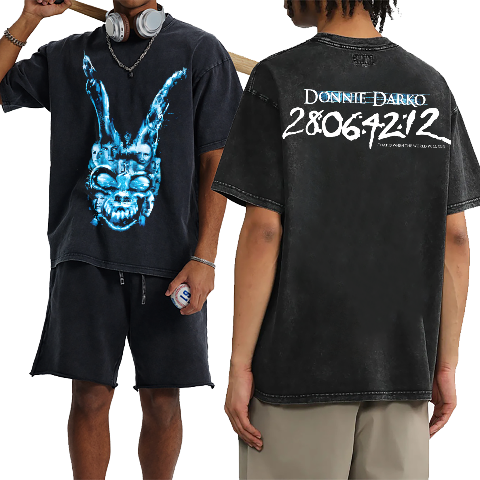 Donnie Darko Movie Unisex Washed T-Shirt