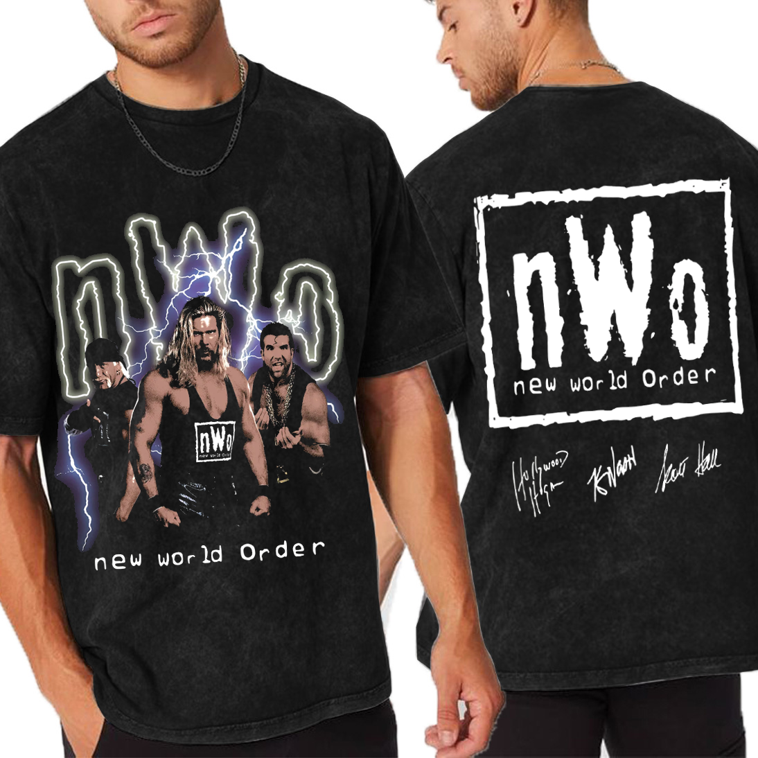 WWE NEW WORLD nWo  Unisex Washed T-Shirt