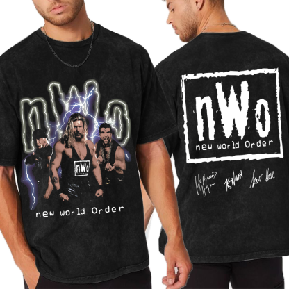 WWE NEW WORLD nWo  Unisex Washed T-Shirt
