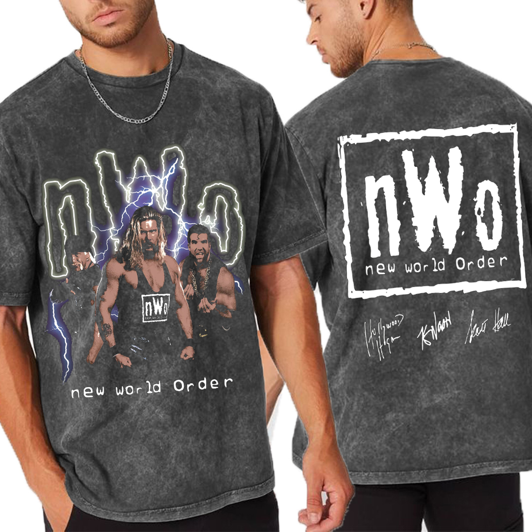 WWE NEW WORLD nWo  Unisex Washed T-Shirt