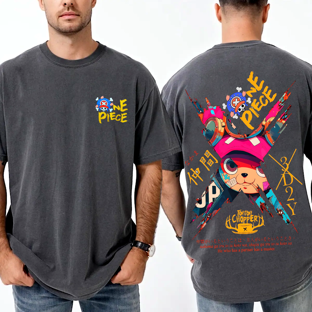 One Piece Tony Amine Unisex Washed T-Shirt