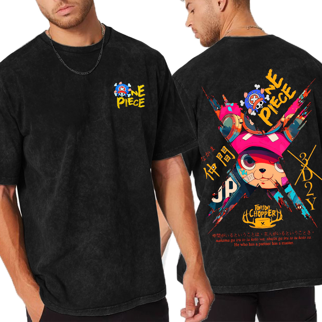 One Piece Tony Amine Unisex Washed T-Shirt