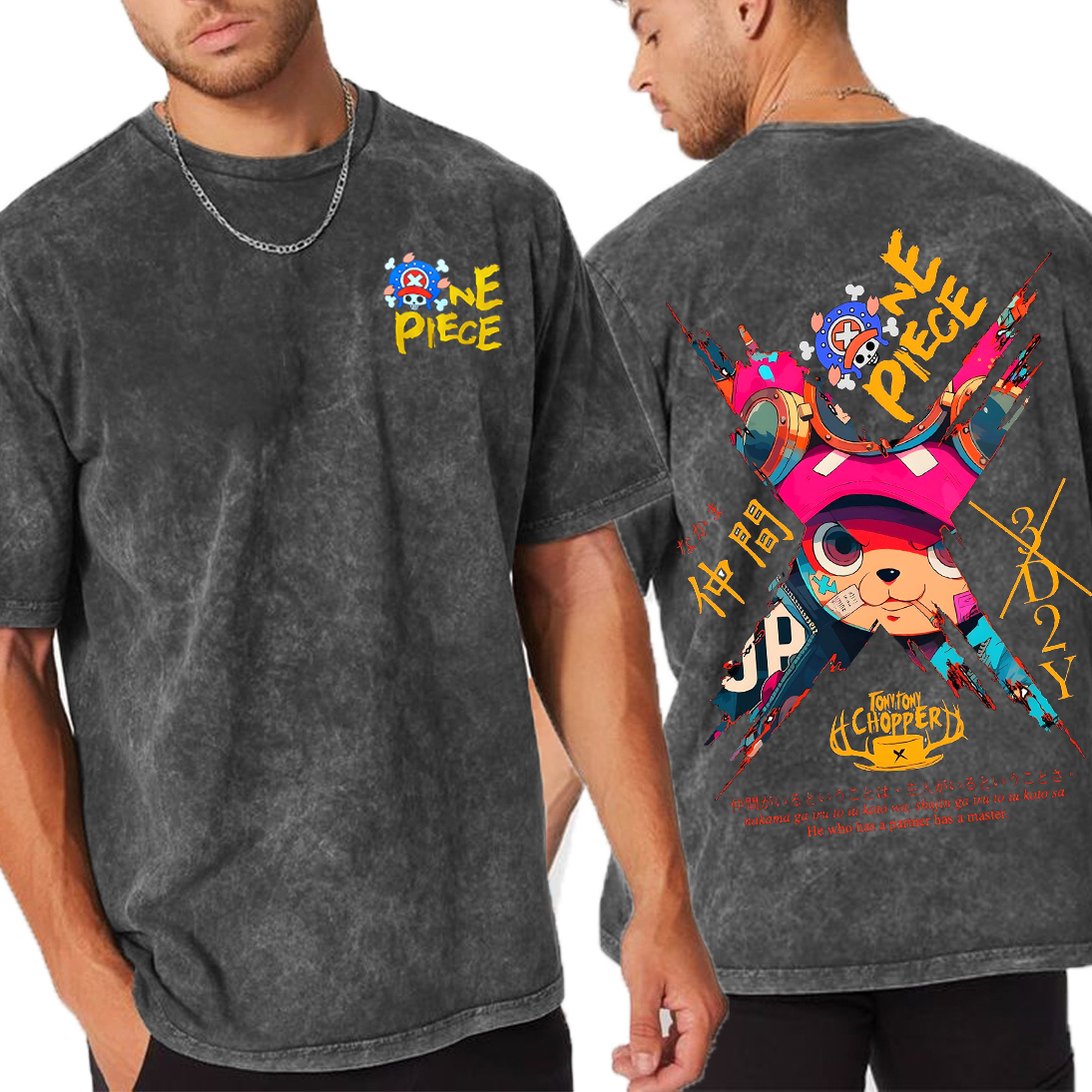 One Piece Tony Amine Unisex Washed T-Shirt