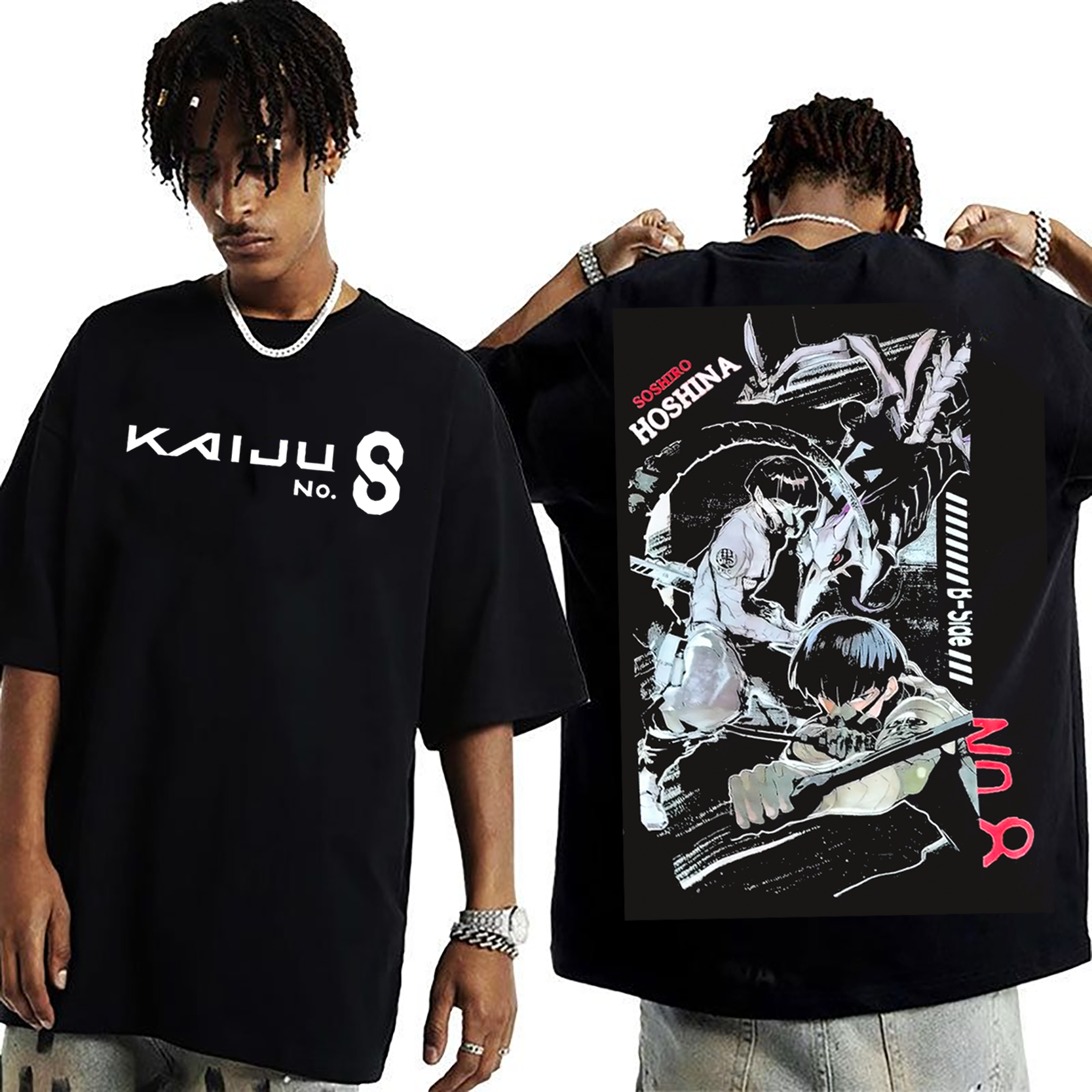 Hoshina Vice Captain,Kaiju no 8 Amine Unisex Washed T-Shirt