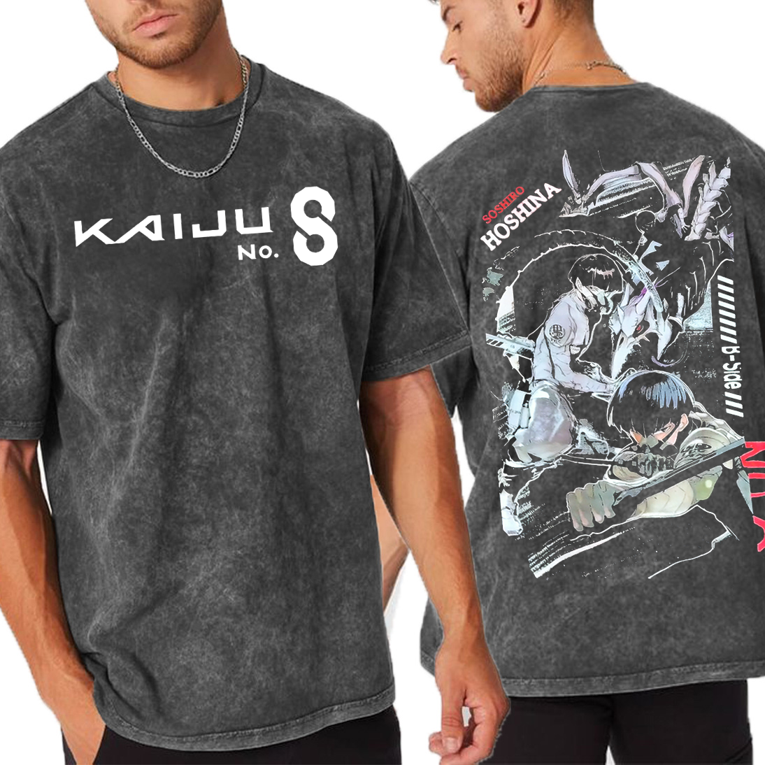 Hoshina Vice Captain,Kaiju no 8 Amine Unisex Washed T-Shirt