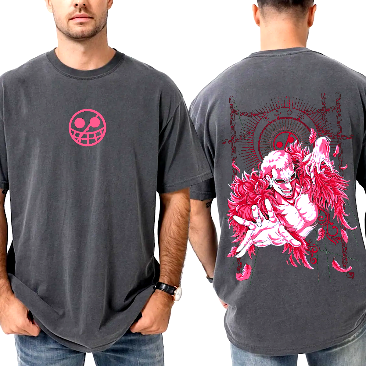 Doflamingo,One Piece  Anime Unisex Washed T-Shirt