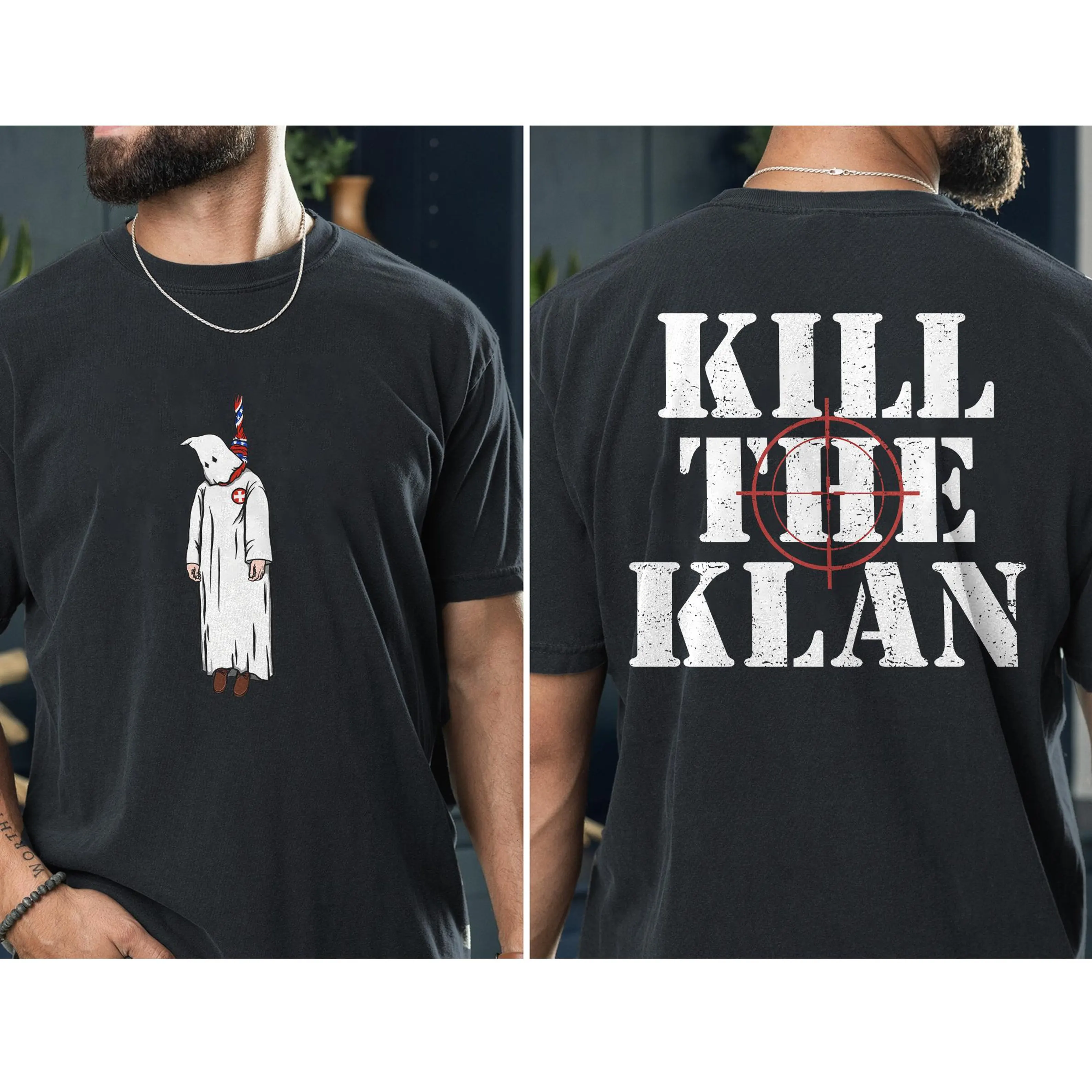 Kill The Klan,Funny Klan Hanging Graphic Unisex T-shirt/Crewneck/Hoodie