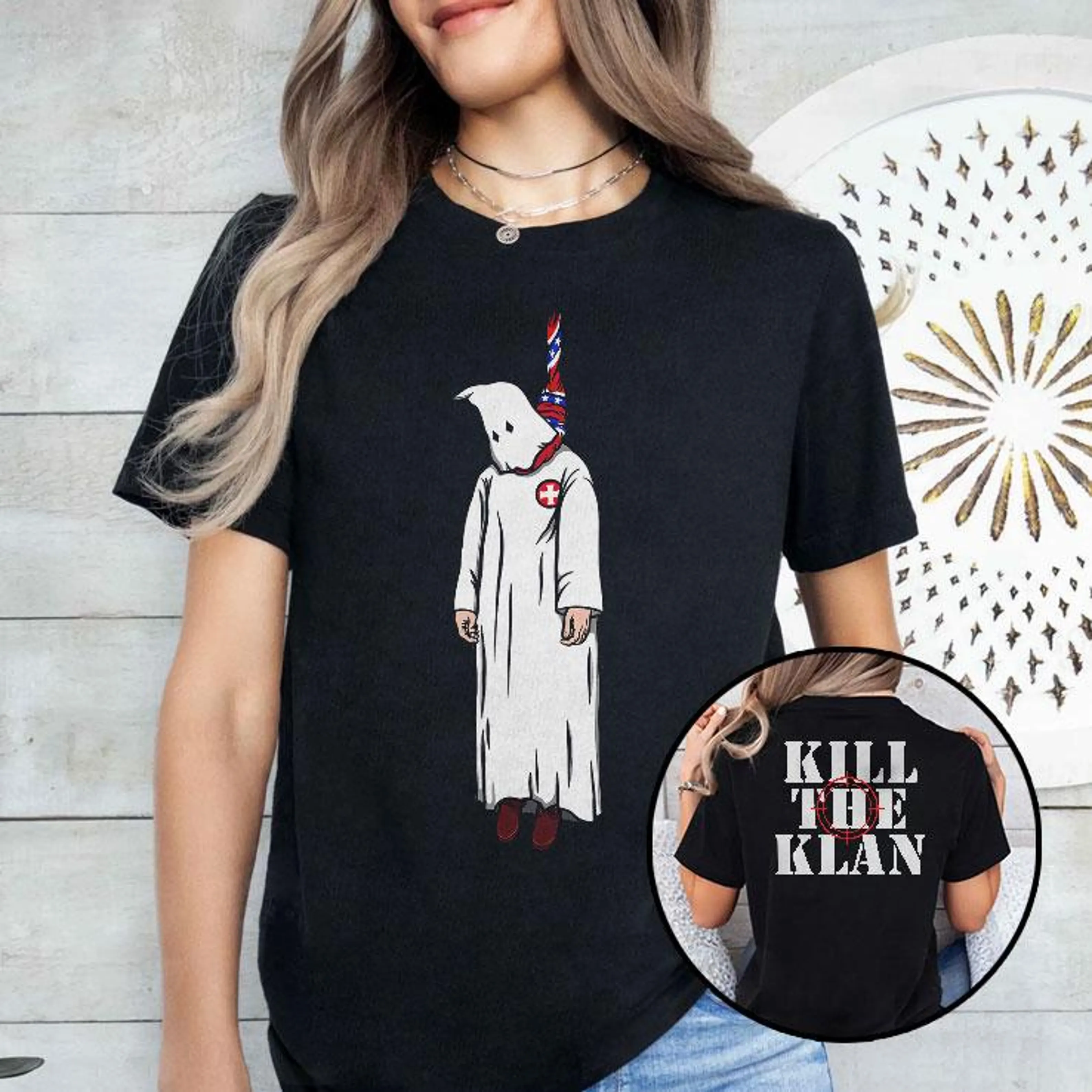 Kill The Klan,Funny Klan Hanging Graphic Unisex T-shirt/Crewneck/Hoodie