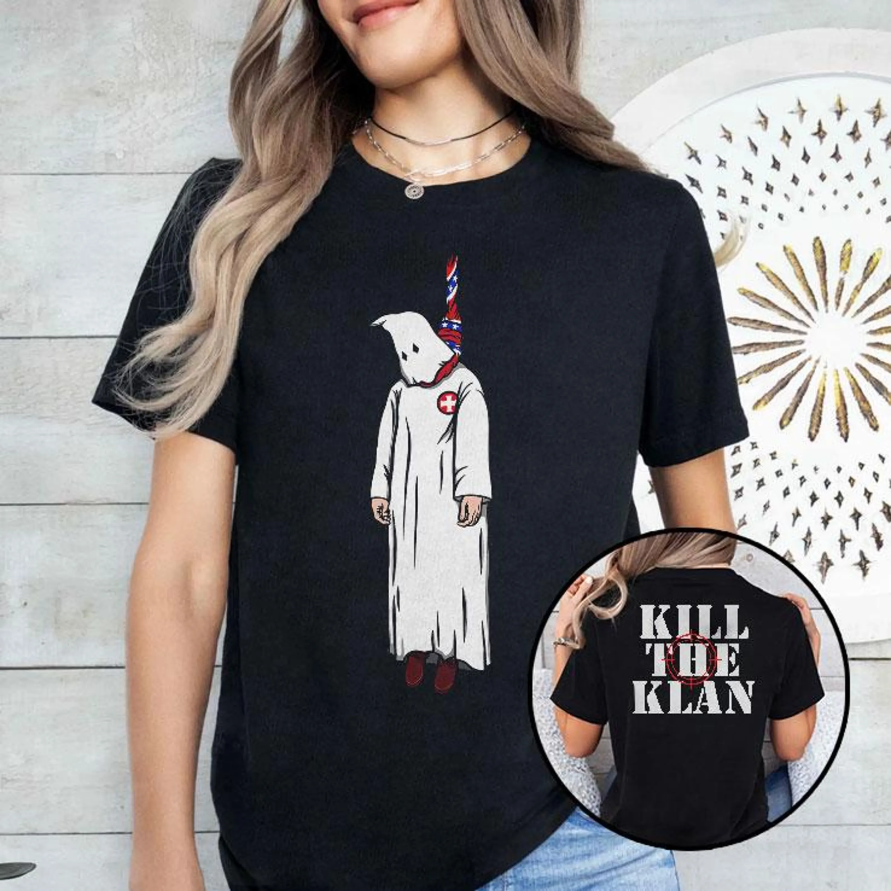 Kill The Klan,Funny Klan Hanging Graphic Unisex T-shirt/Crewneck/Hoodie