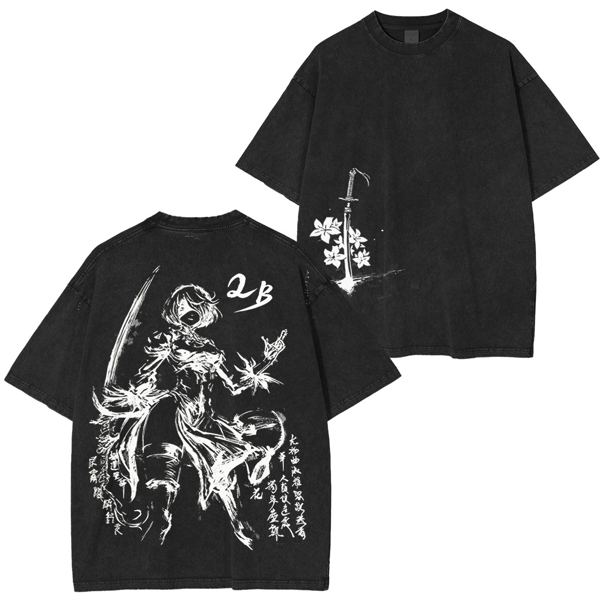 2B-nierautomata2b Graphic Print T-Shirt