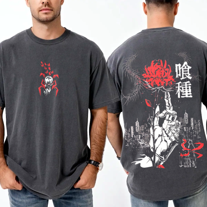 Tokyo Ghoul Kaneki Ken vintage Anime Unisex Washed T-Shirt