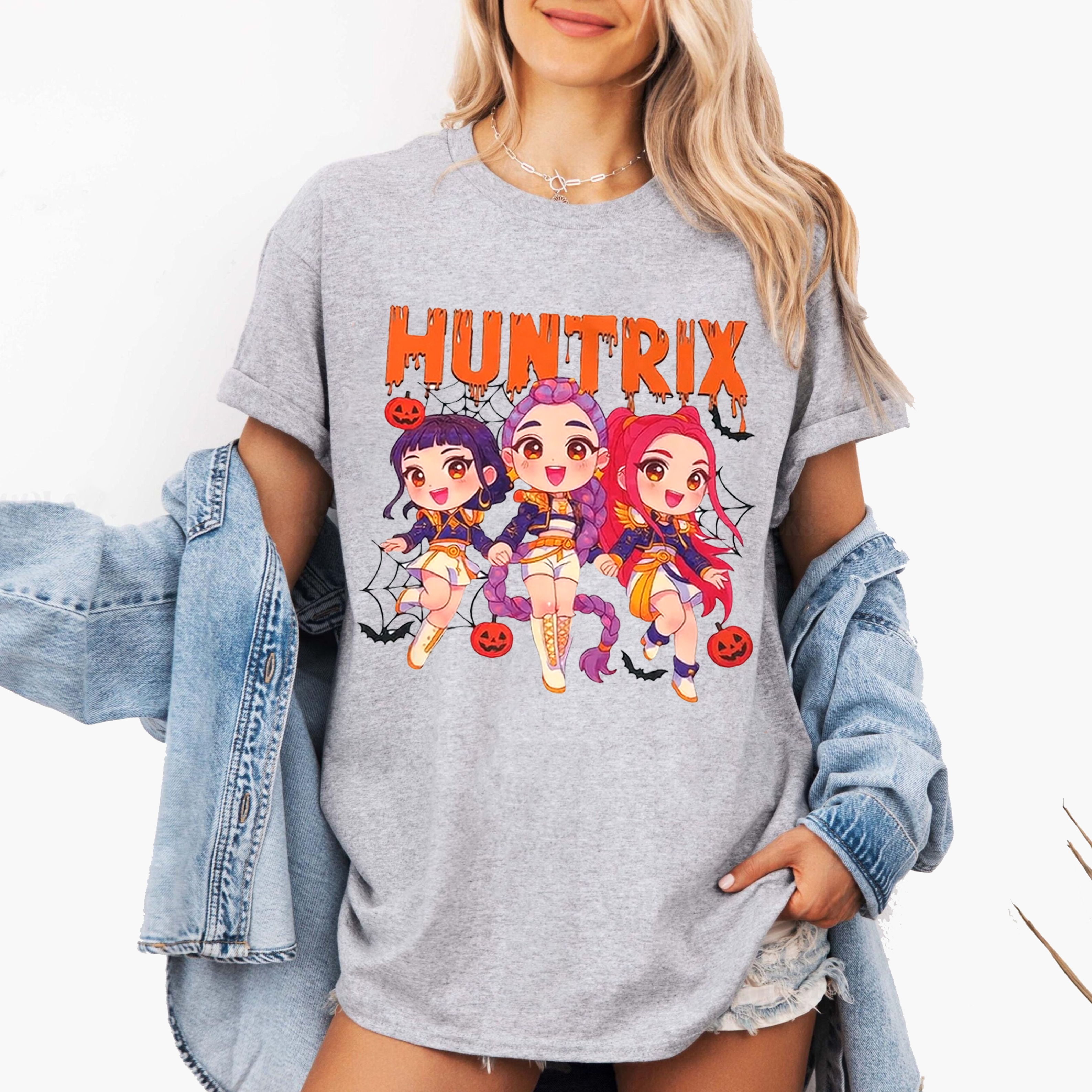 Cute Huntrix Halloween,Kpop Demon Hunter Anime Unisex T-shirt/Crewneck/Hoodie