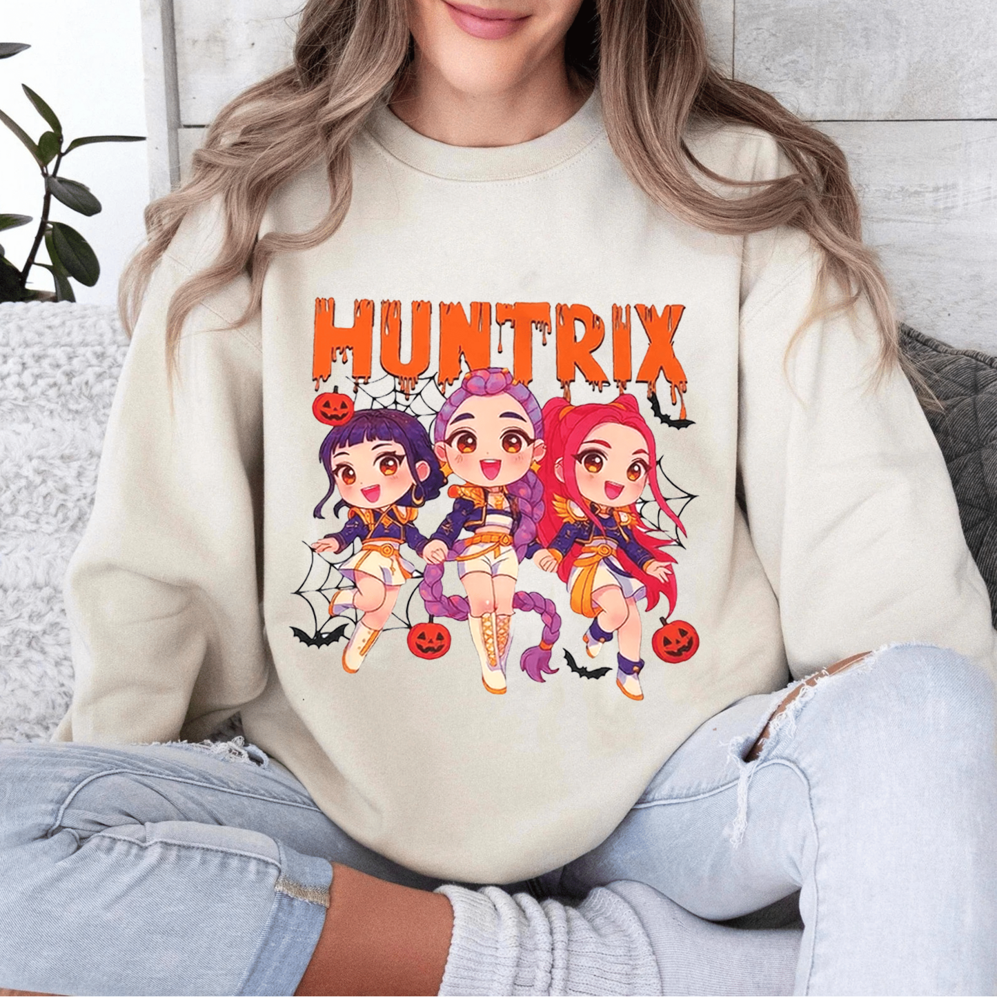 Cute Huntrix Halloween,Kpop Demon Hunter Anime Unisex T-shirt/Crewneck/Hoodie