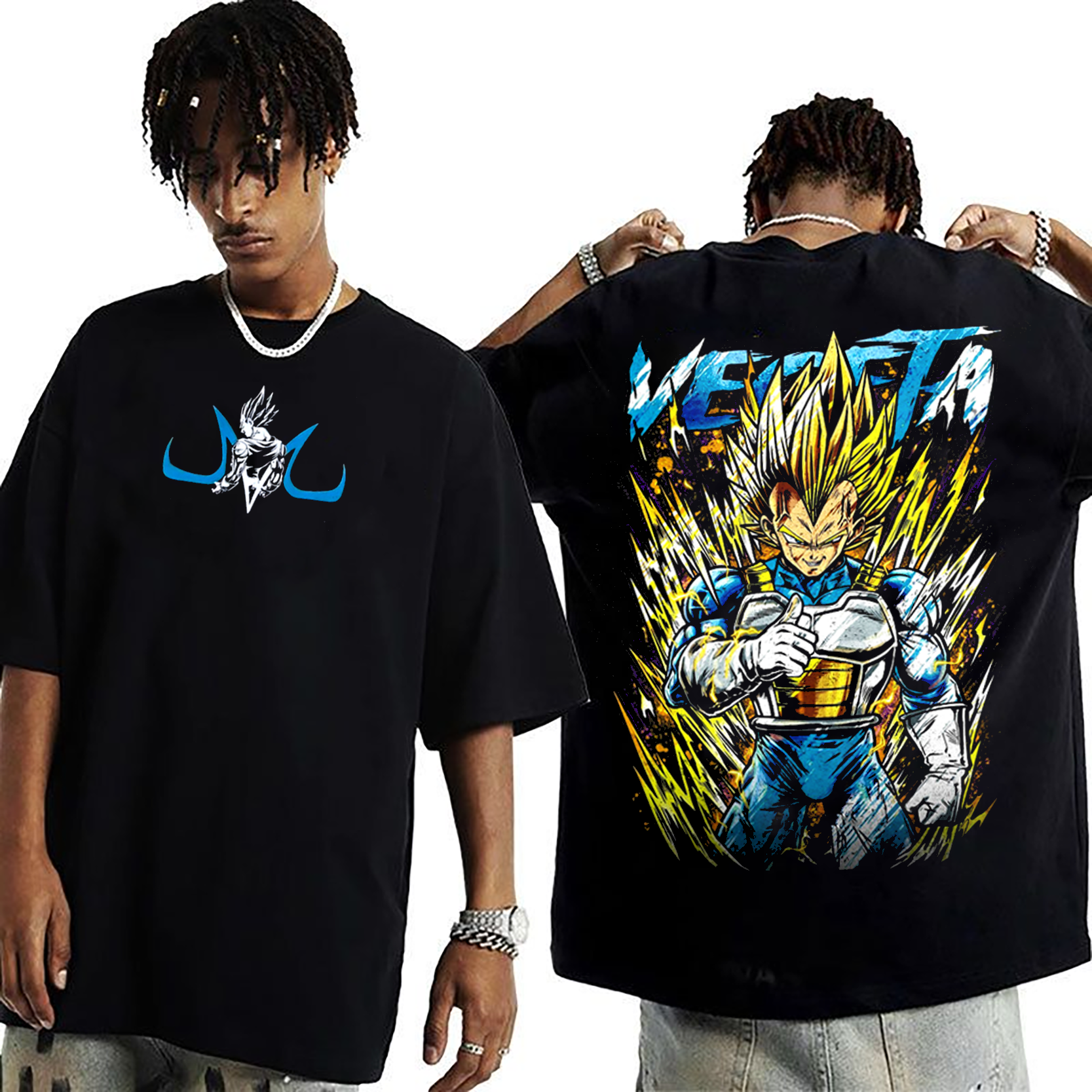 "Majin Vegeta V2 Water Blue"Dragon Ballll Retro T-shirt/Crewneck/Hoodie