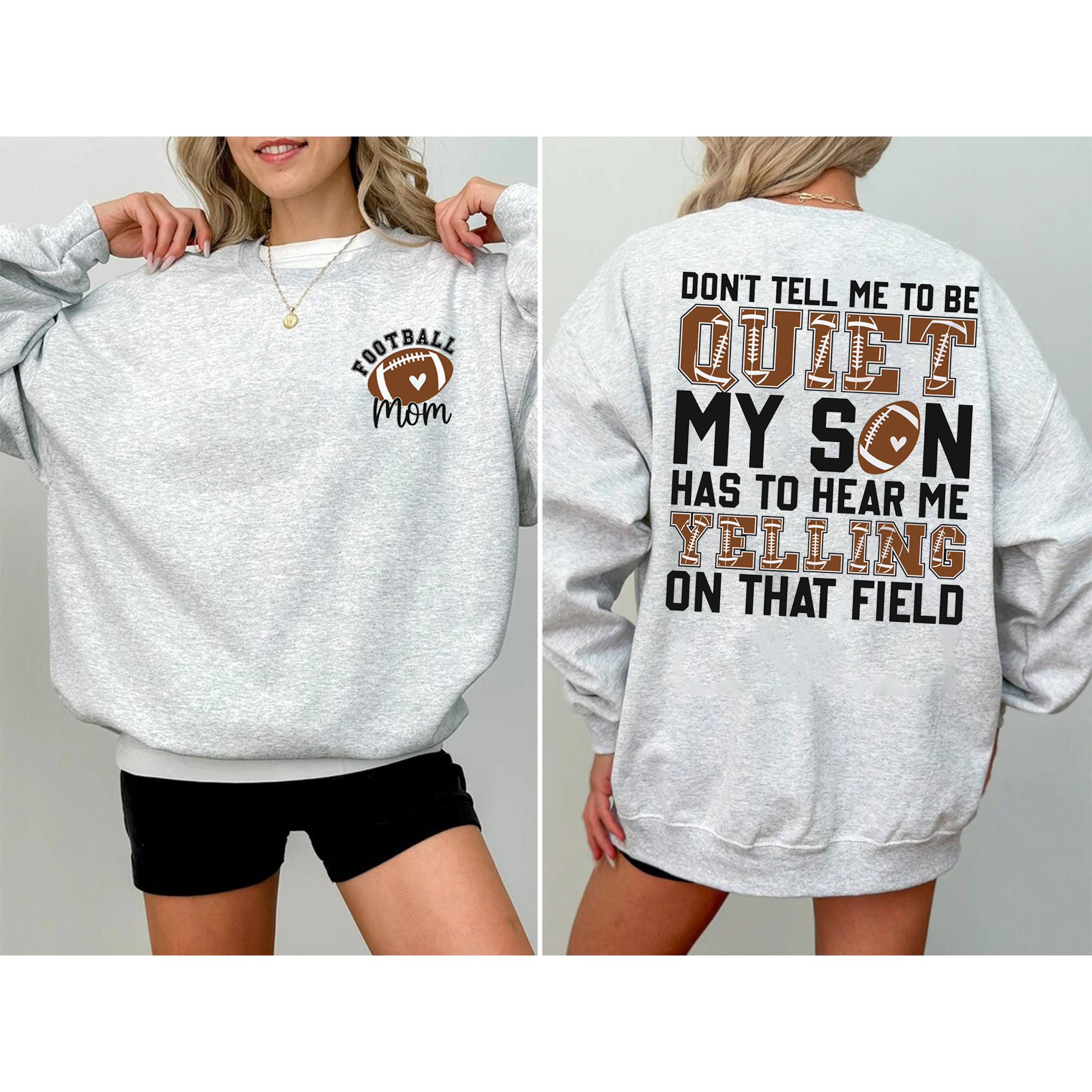 Football mama Unisex Shirt/Crewneck/Hoodie