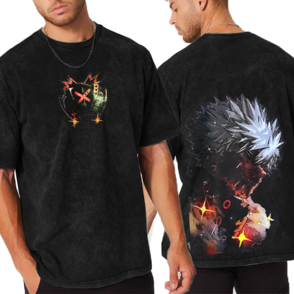Bakugou Katsuki Retro 2 Face  T-shirt/Crewneck/Hoodie