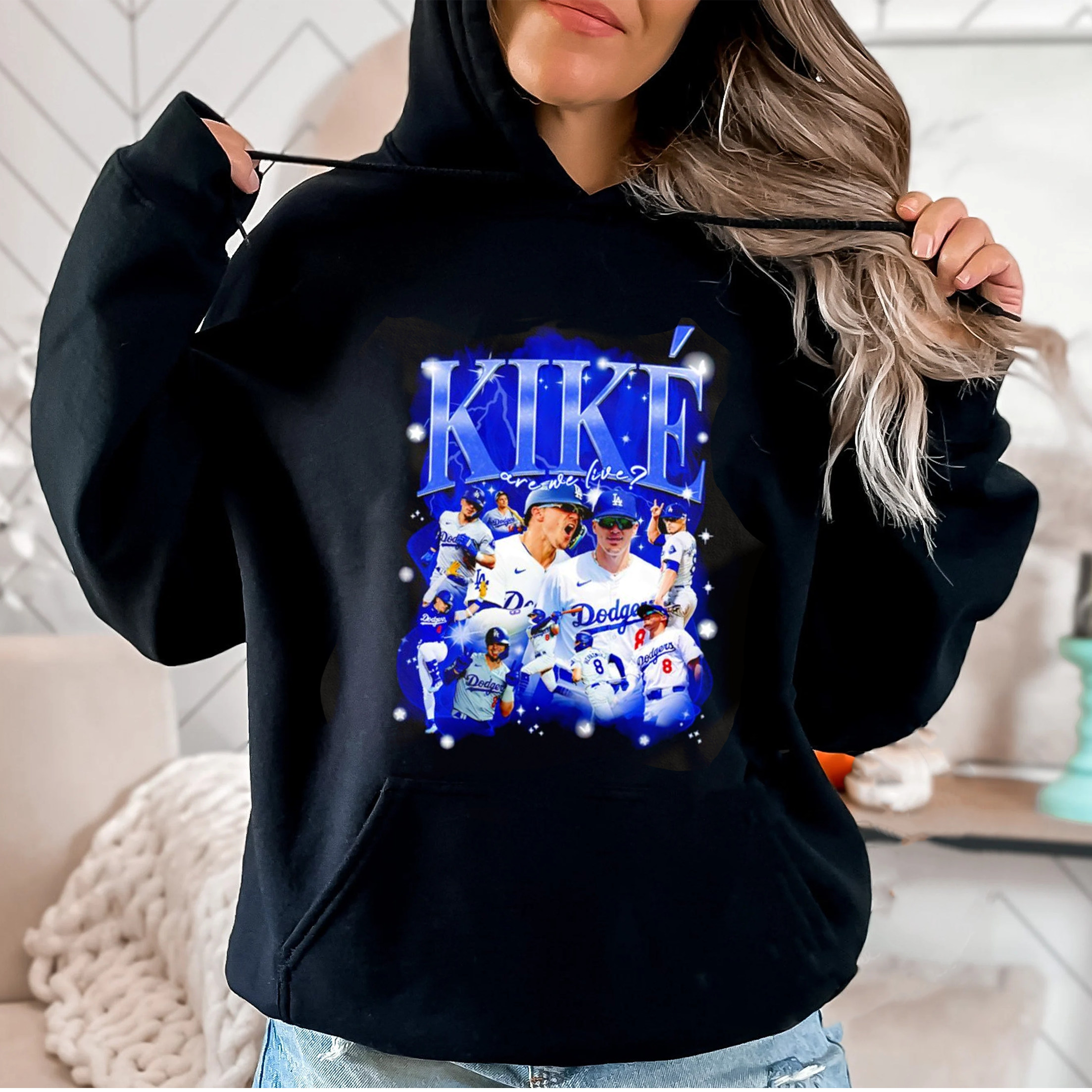 Kik�� Hernandez Bootleg Los Angeles Dodgers baseball T-shirt/Crewneck/Hoodie
