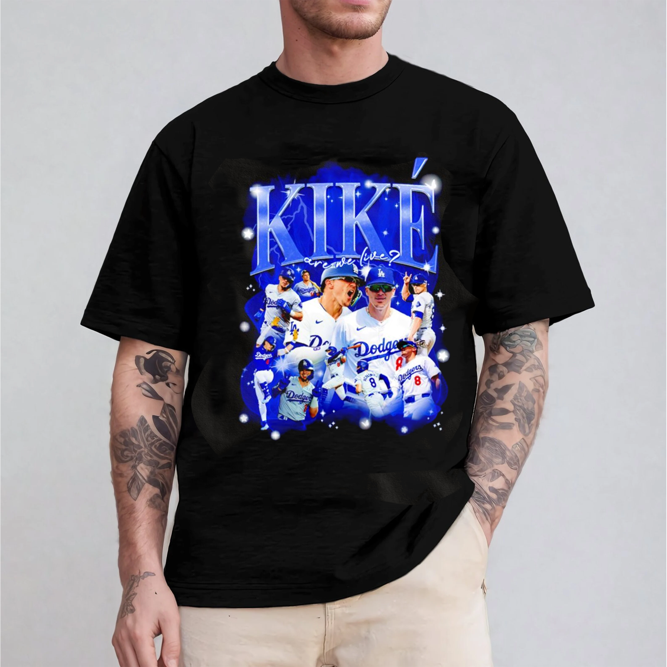 Kik�� Hernandez Bootleg Los Angeles Dodgers baseball T-shirt/Crewneck/Hoodie