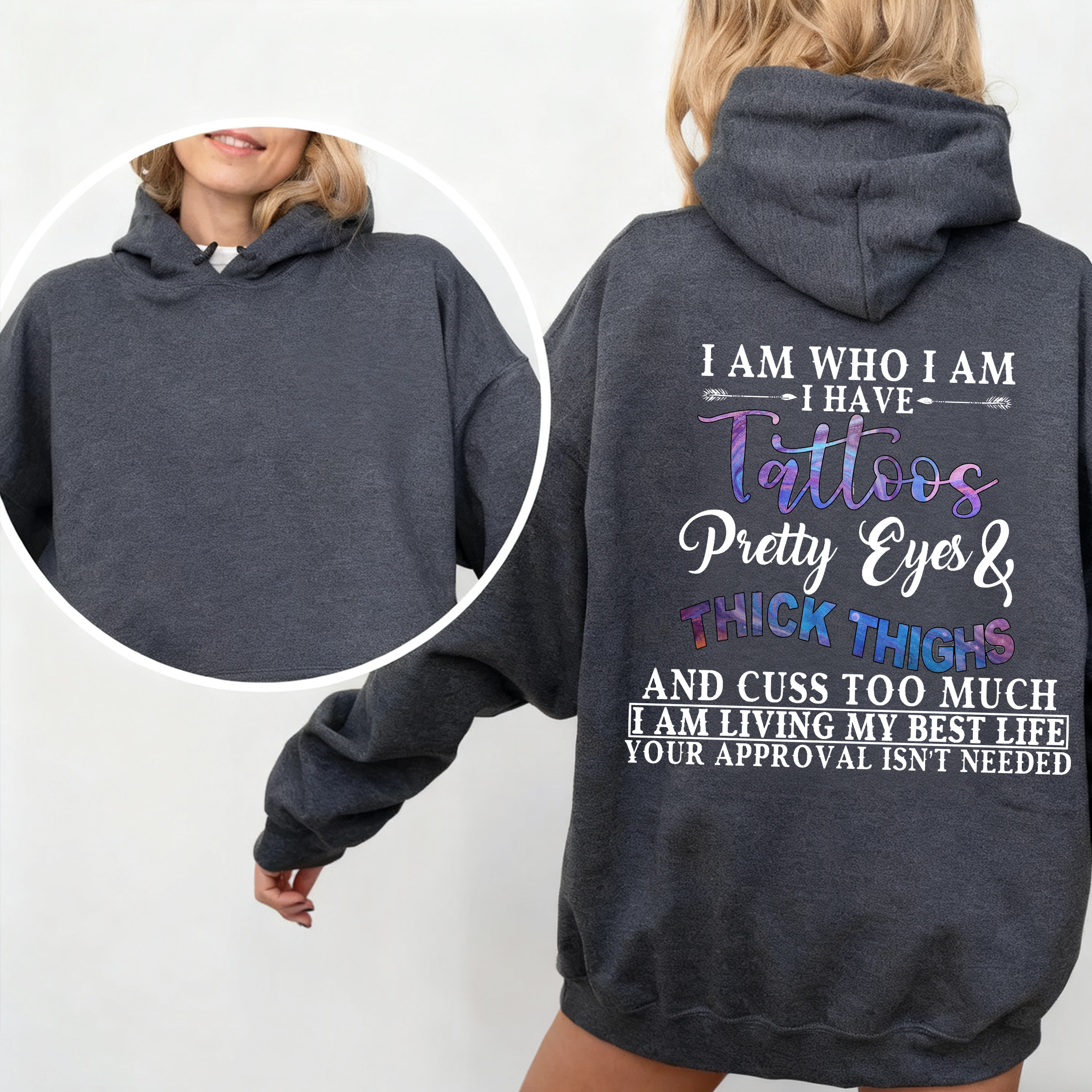 Tattoos Pretty Eyes and Thick Thighs Unisex T-Shirt/Crewneck/Hoodie
